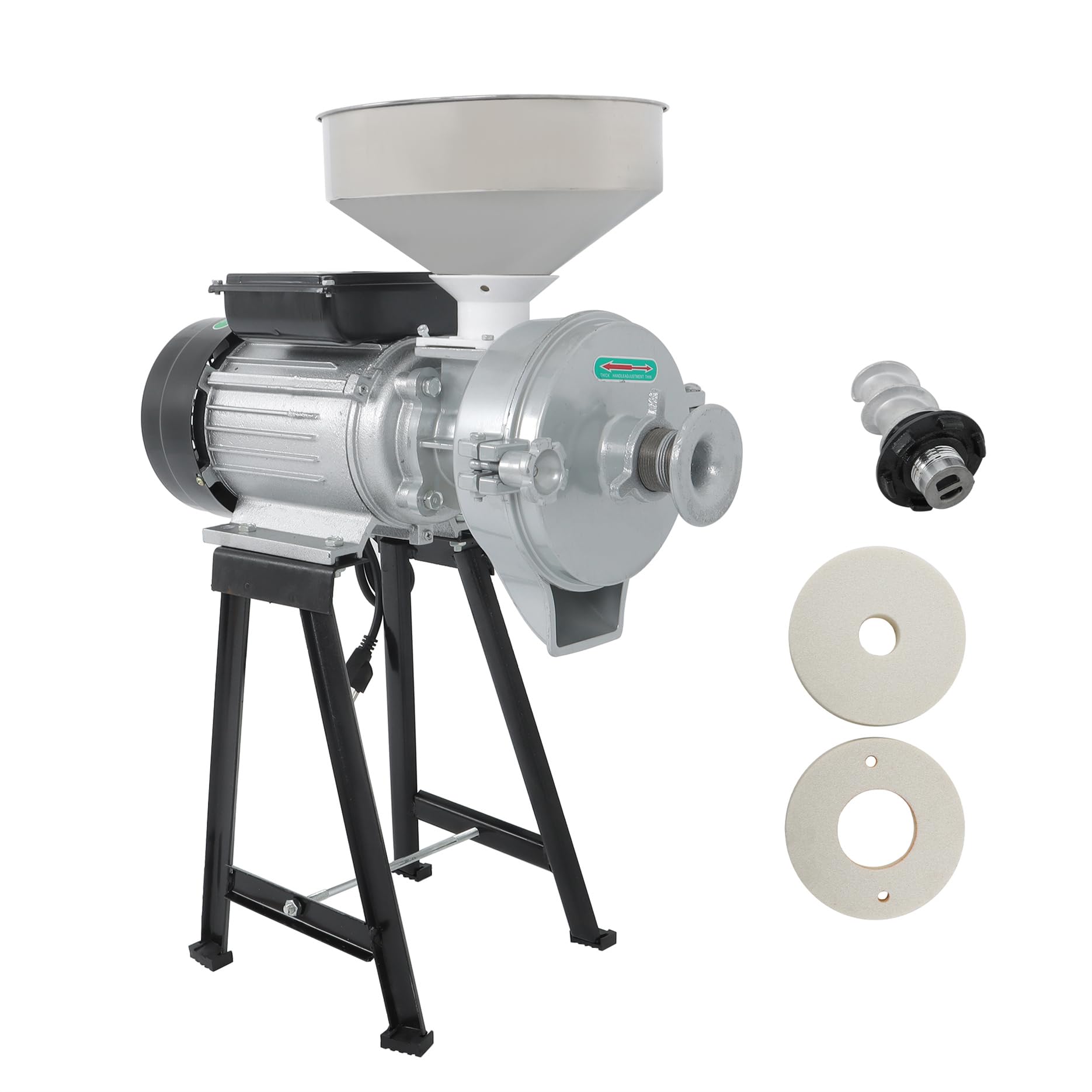 LiGuVCY Wet & Dry Electric Grinder Grain Mill 3000W 110V Coffee Feed Flour Cereals Corn Grinder Machine