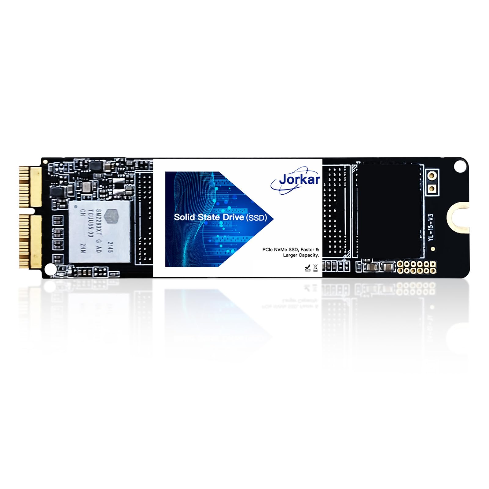 Jorkar 1TB SSD 12+16 pin for MacBook Air/pro Upgrade, Internal SSD Hard Drive PCIe Gen3x4 for A1466 A1465 A1398 A1502(Retina mid2013-2017)