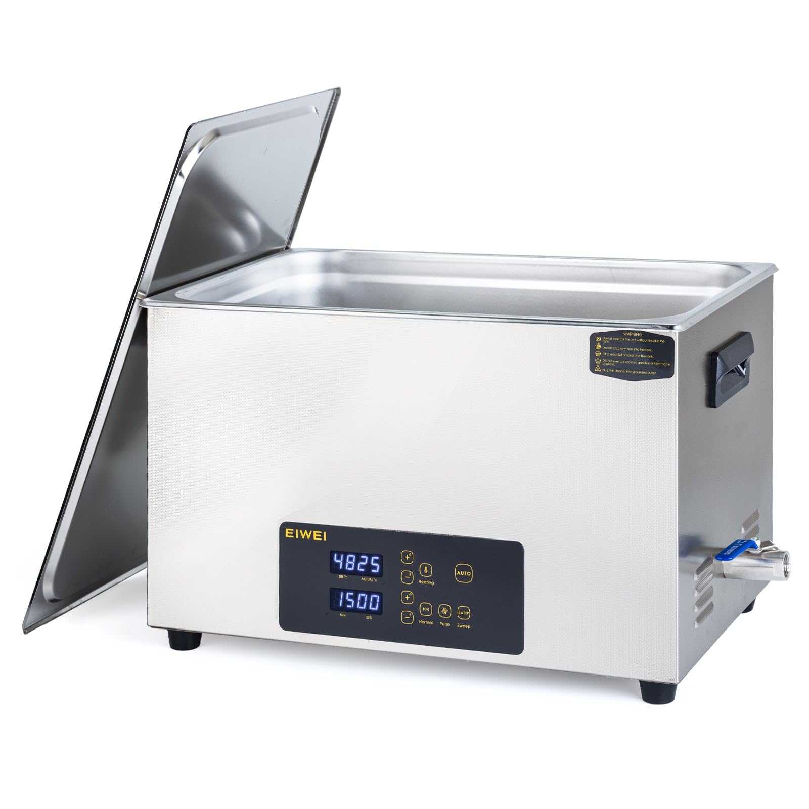 22L Ultrasonic Cleaner, One-Touch Cleaning, Heating, Dual-Frequency, Sweep Frequency, Touch Ultrasonic Cleaning Machine for Labs,Carburetor,Jewelry,Dentures,Automotive Parts