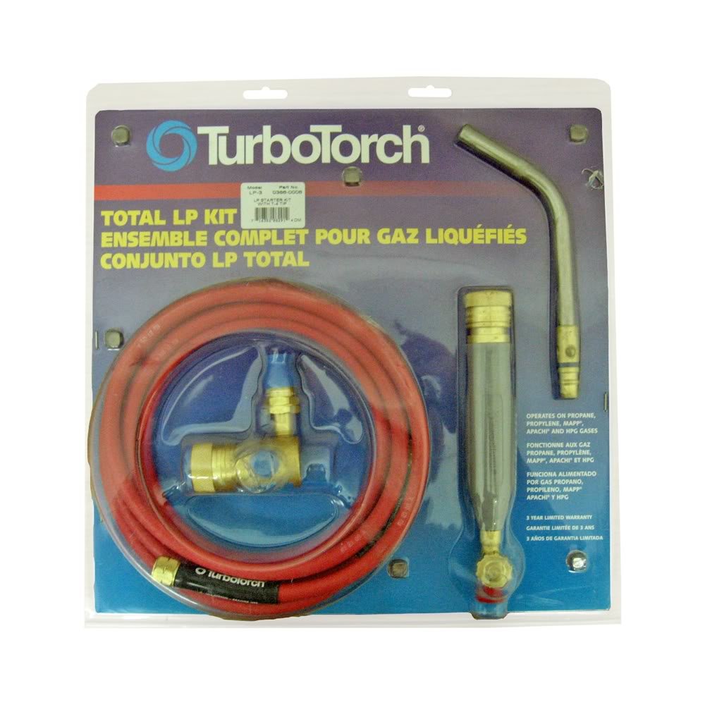 Victor TurboTorch 0386-0006 LP-3 Torch Kit Swirl, MAP-Pro/LP Gas