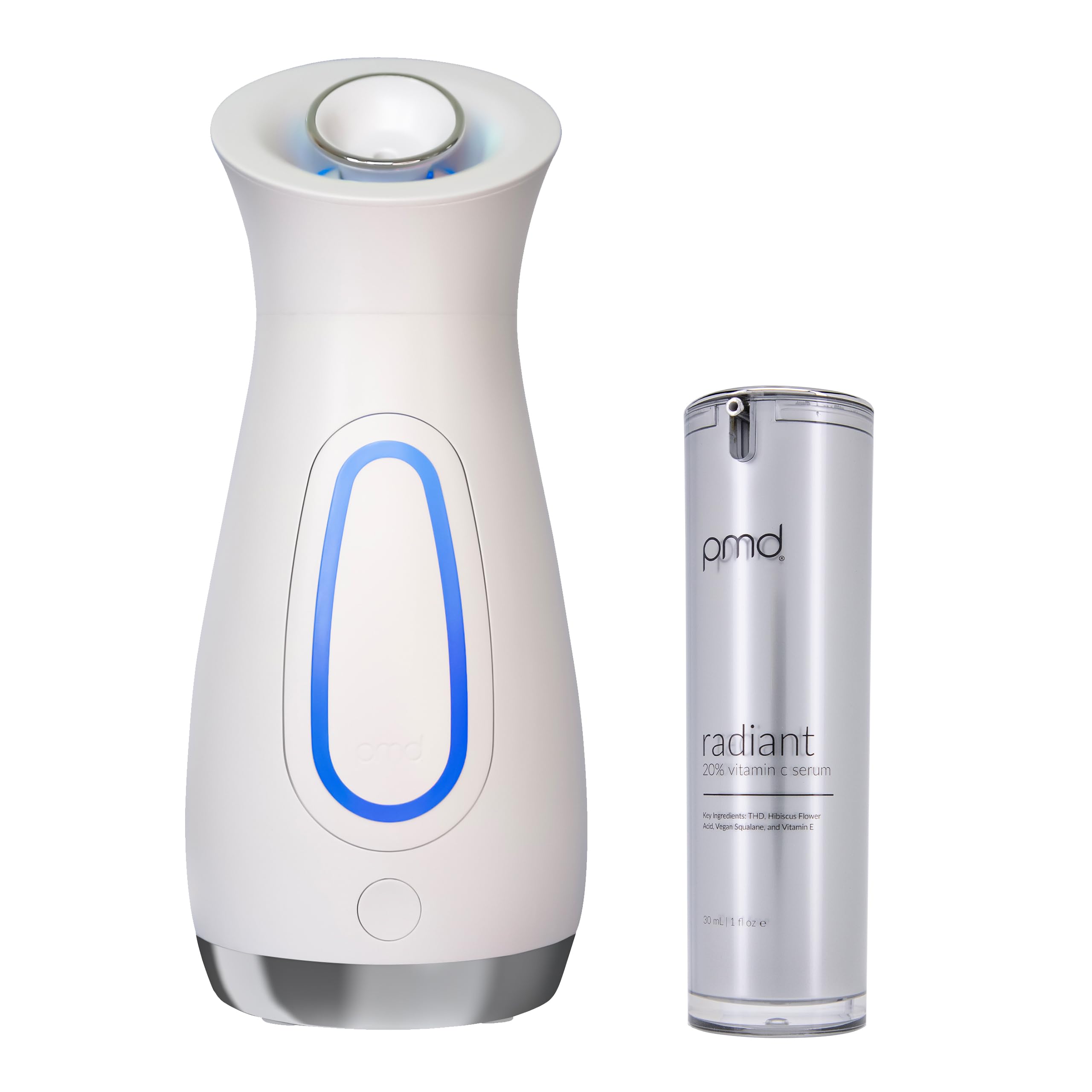 PMD Beauty SilkSteam Pro Facial Steamers Home Facial Spa - Rapid Start-Up Face Steamer for Facial - Adjustable Nozzle with Oil Filters with Radiant Serum