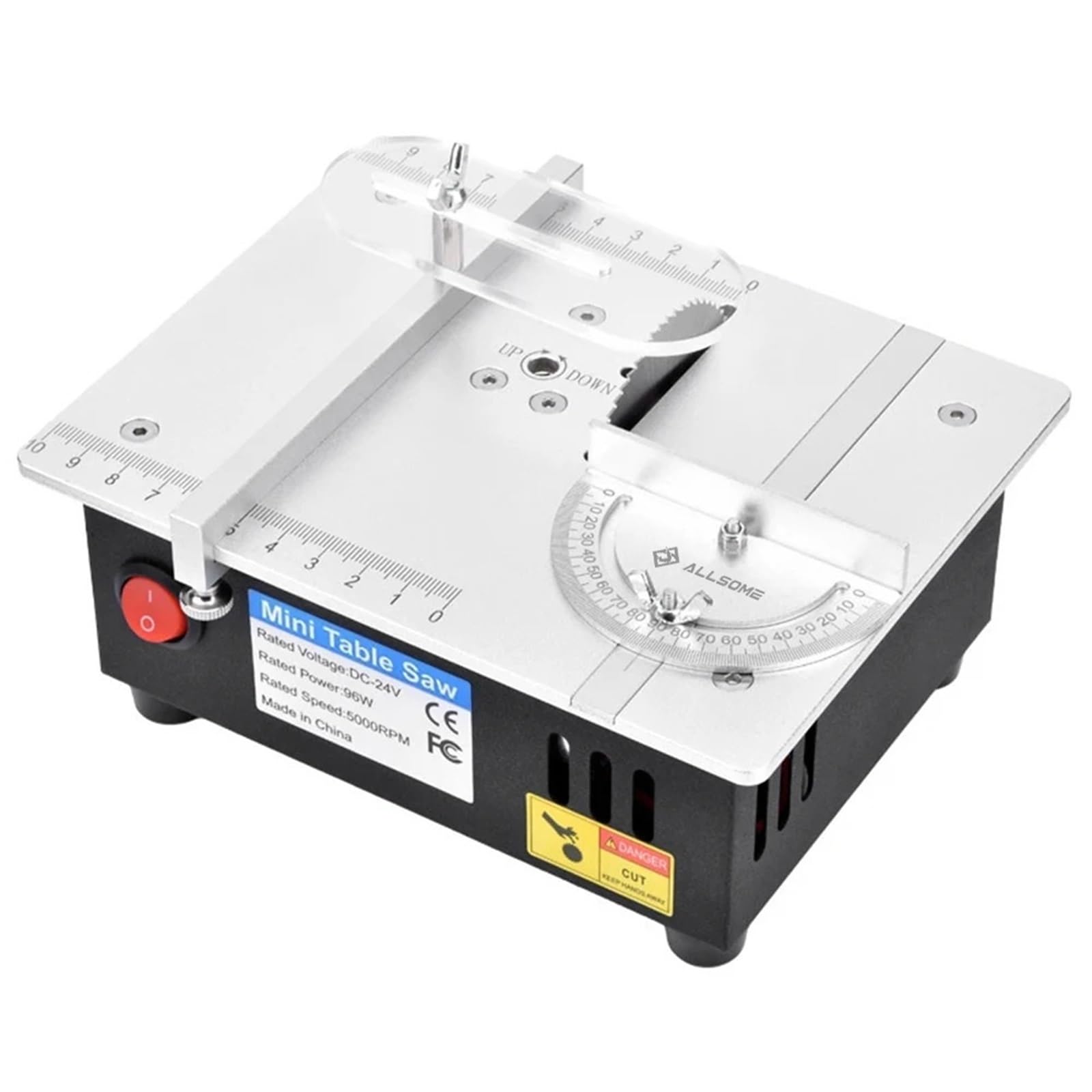 PYLOHWIT S3 96W Mini Table Saws Electric Bench Saw DIY Model Household Cutting Machine 775 Motor 63mm Blade