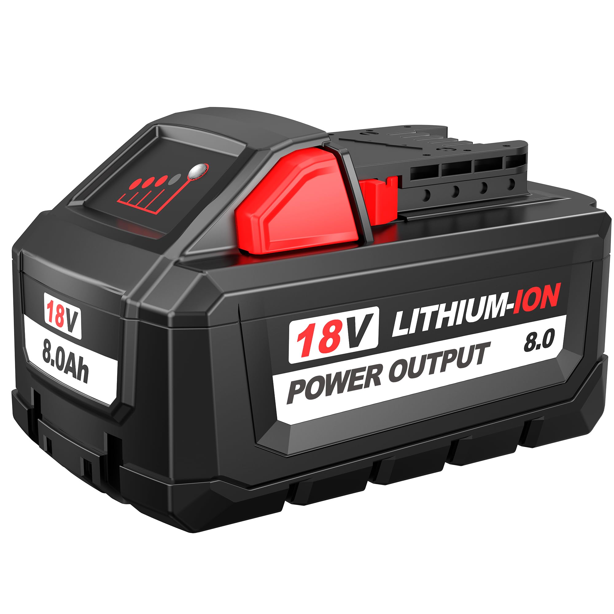 BULL-TECH 18V 48-11-1880 Replacement for Milwaukee m18 Battery 8.0AH,Compatible with All Power 18V Milwaukee Power+ Tools