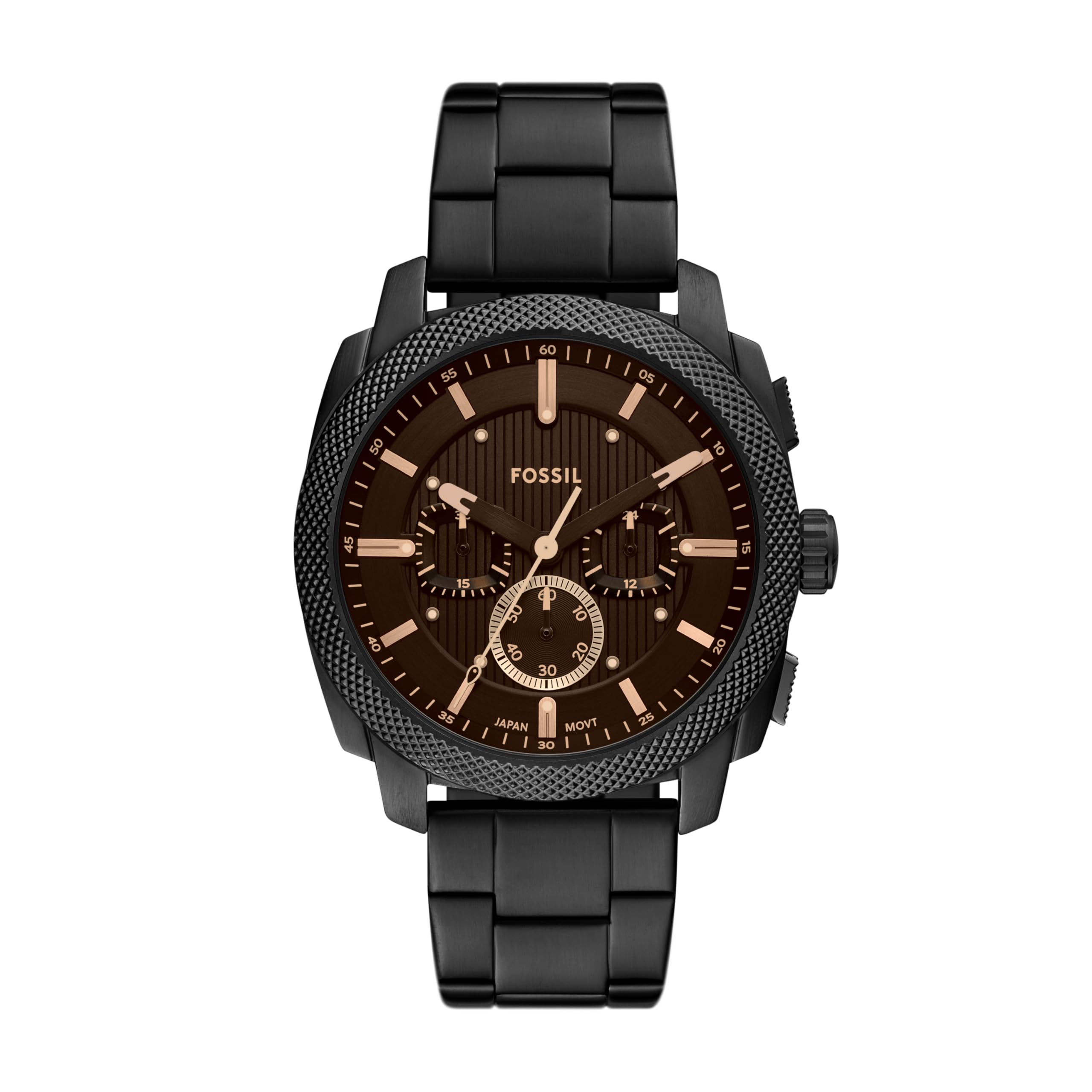 Fossil Men's Machine Chronograph Black Stainless Steel Watch