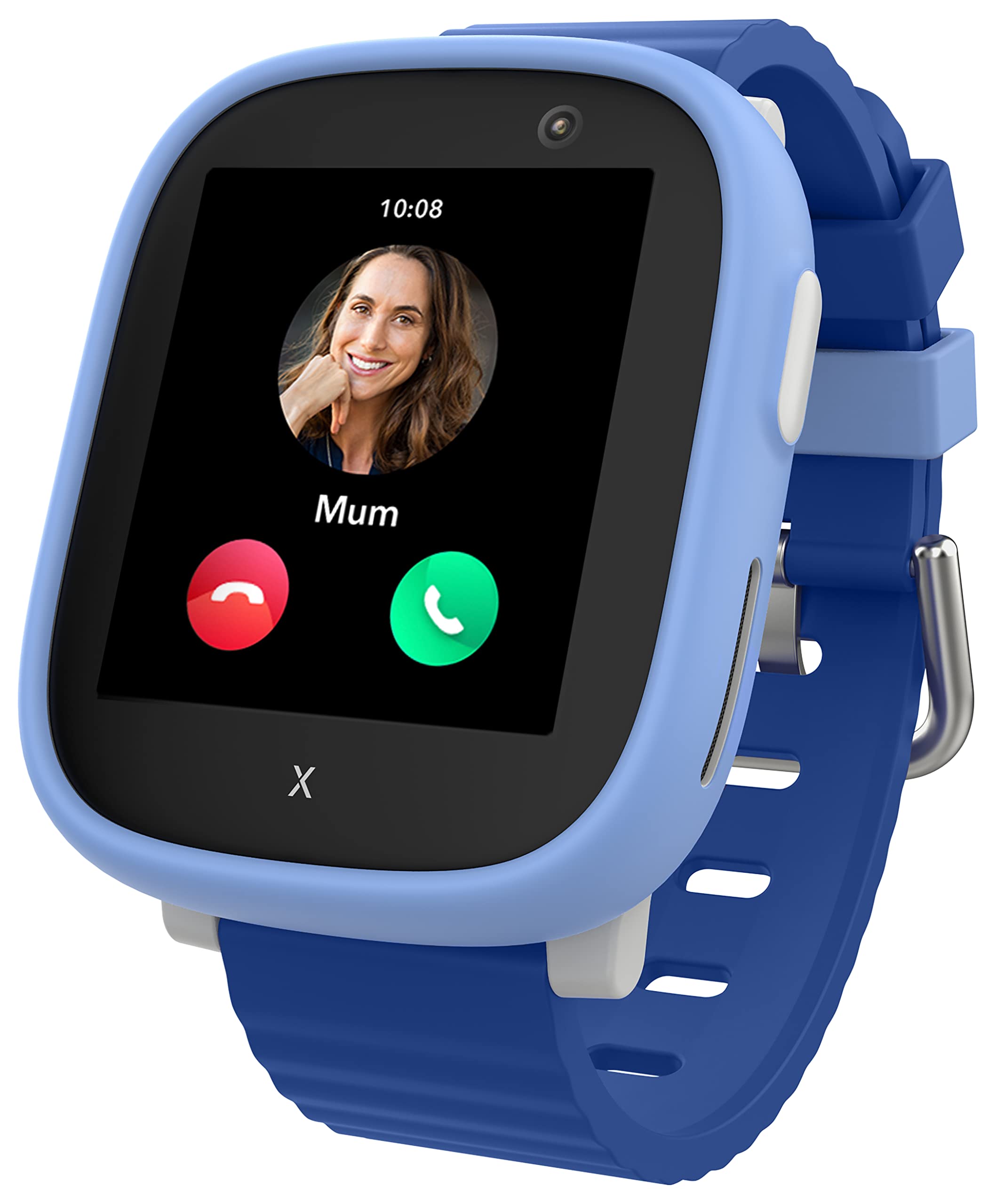XPLORA X6 Play - Watch Phone for Children (4G) - Calls, Messages, Kids School Mode, SOS Function, GPS Location, Camera and Pedometer – (Subscription Required) (Blue)