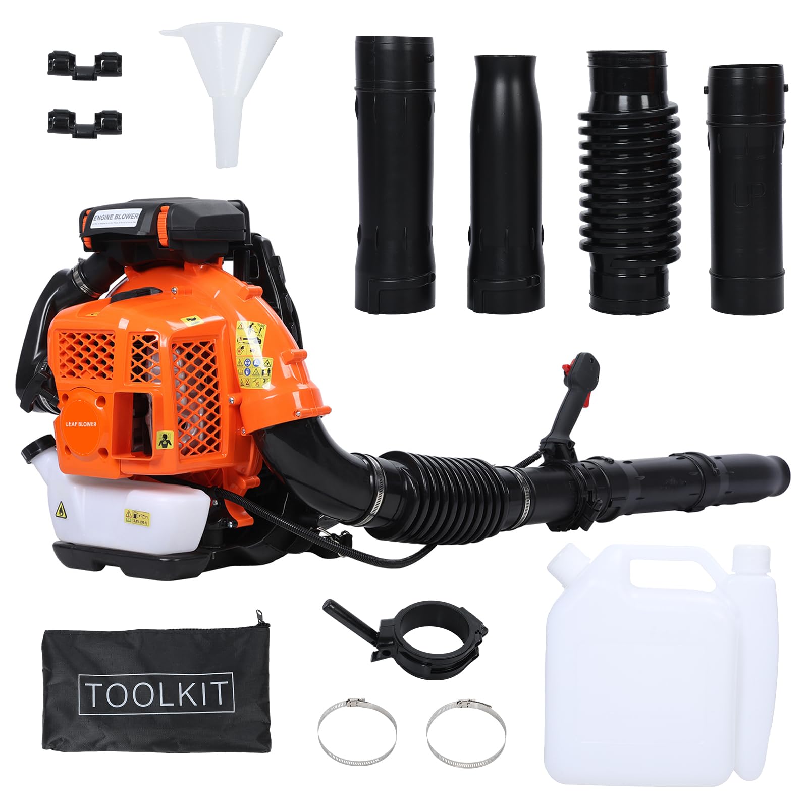 Axellynx Backpack Leaf Blower, 80CC 4.7HP 2-Cycle Gas Leaf Blower, 900-CFM & 210-MPH Powerful Clearing Performance & Ergonomic Harness System, Portable Air Blower for Garden Snow Dirt Debris
