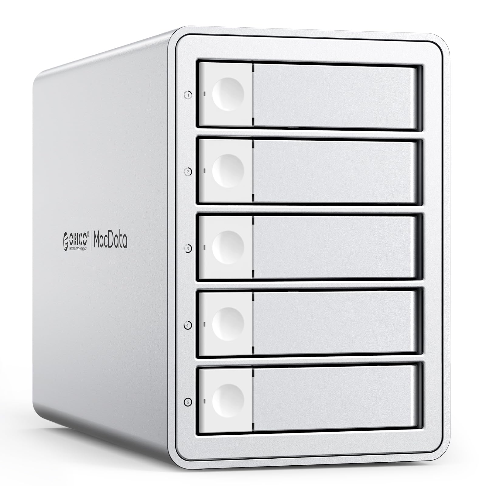 ORICO 5Bay RAID External Hard Drive Enclosure for 2.5/3.5 Inch SATA HDD/SSD up to 5X 22TB, USB3.0 Type-A Hard Drive Docking Station, Supports RAID 0/1/3/5/10/PM (9958RU3)