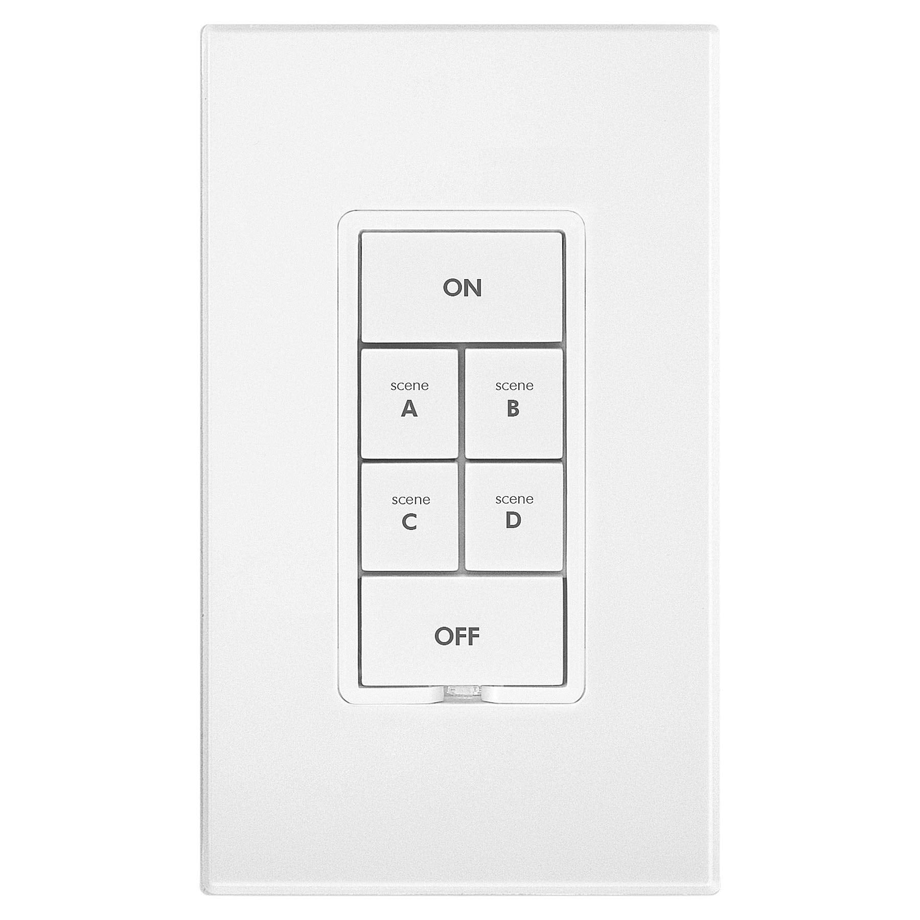 Insteon Smart On/Off 6-Button Keypad, KeypadLinc In-Wall Controller, 2487S (White) - Insteon Hub required for voice control with Alexa & Google Assistant