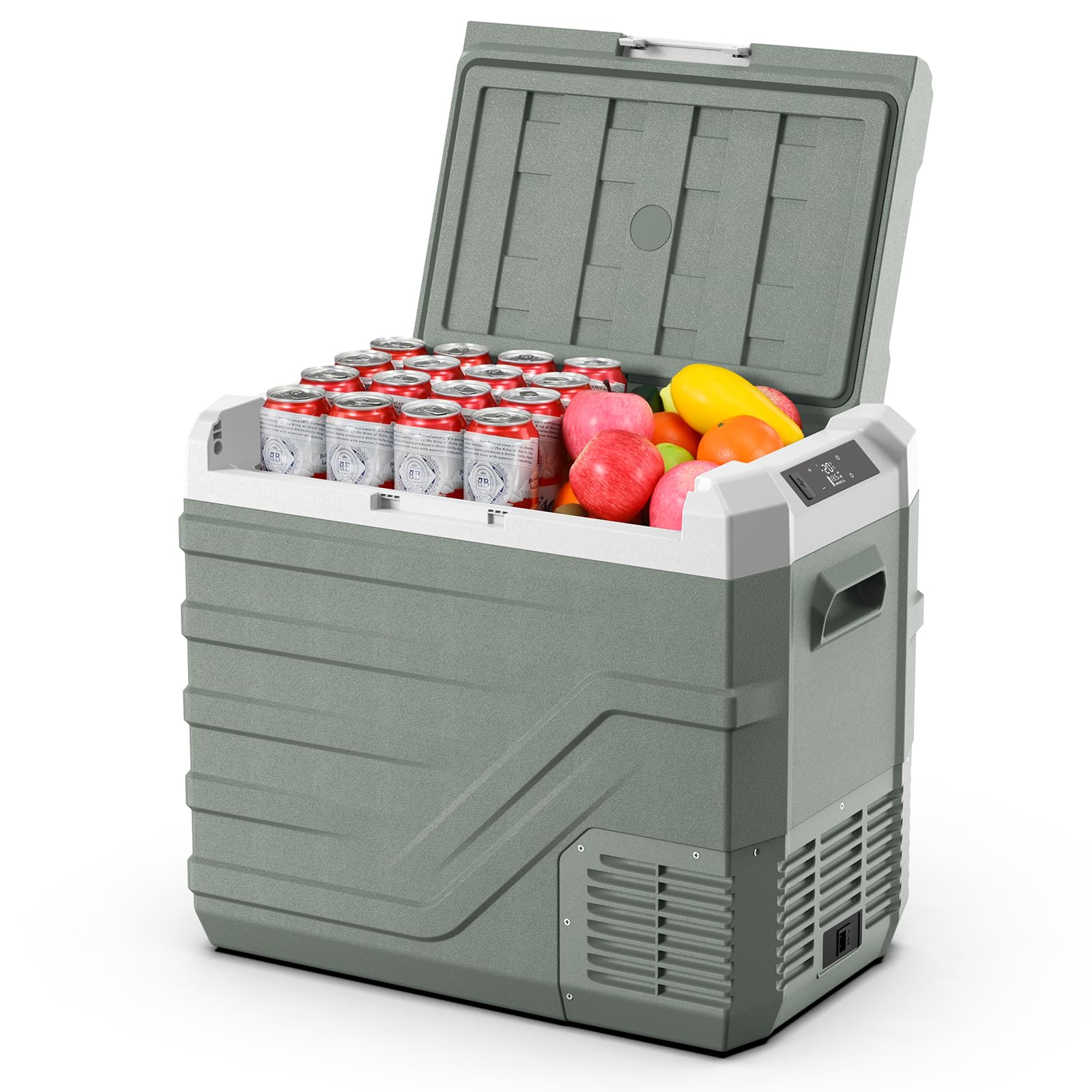 Alpicool Car Refrigerator 12 Volt Refrigerator 46 Quart Portable Freezer 12V Car Fridge Portable Fridge Freezer 12/24V DC 110~240 Volt AC for Truck RV Camper SUV Electric Cooler for Camping -4℉-68℉