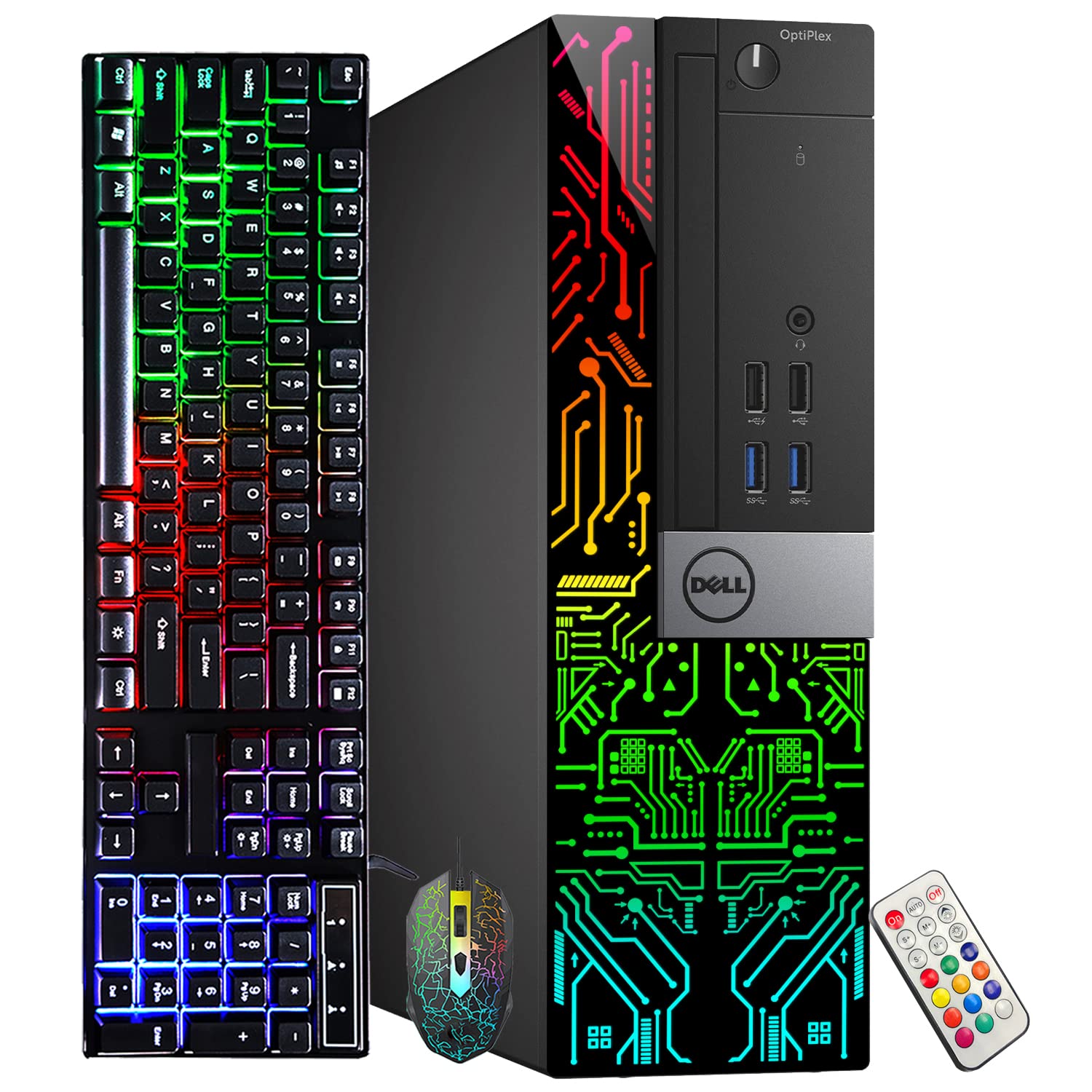 Dell Optiplex Small Form Factor Desktop Computer PC | Intel 8th Gen i5-8500 (6 Core) up to 4.10 GHz | 16GB DDR4 RAM Memory | 1TB SSD Solid State Drive Storage | Win 10 Pro (Renewed)