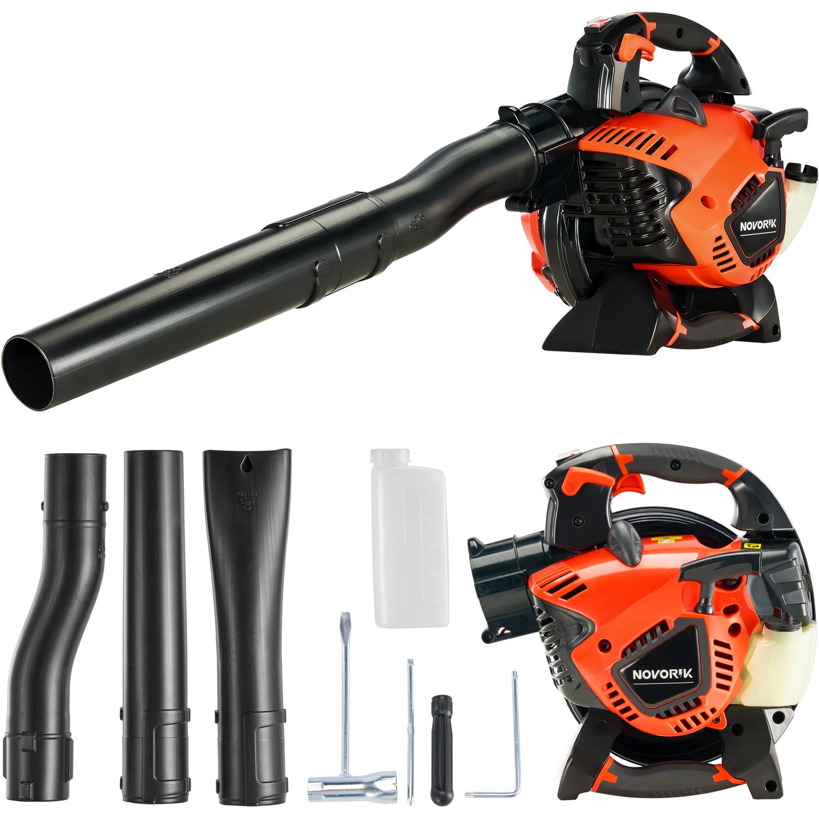 28CC Gas Leaf Blower 450-CFM, 160-MPH, 2 Cycle Handheld Leaf Blower for Lawn Care, Leaf Cleaning and Snow Removal, Super Lightweight, Easy Start, Durable Gas Blower for Yard Work