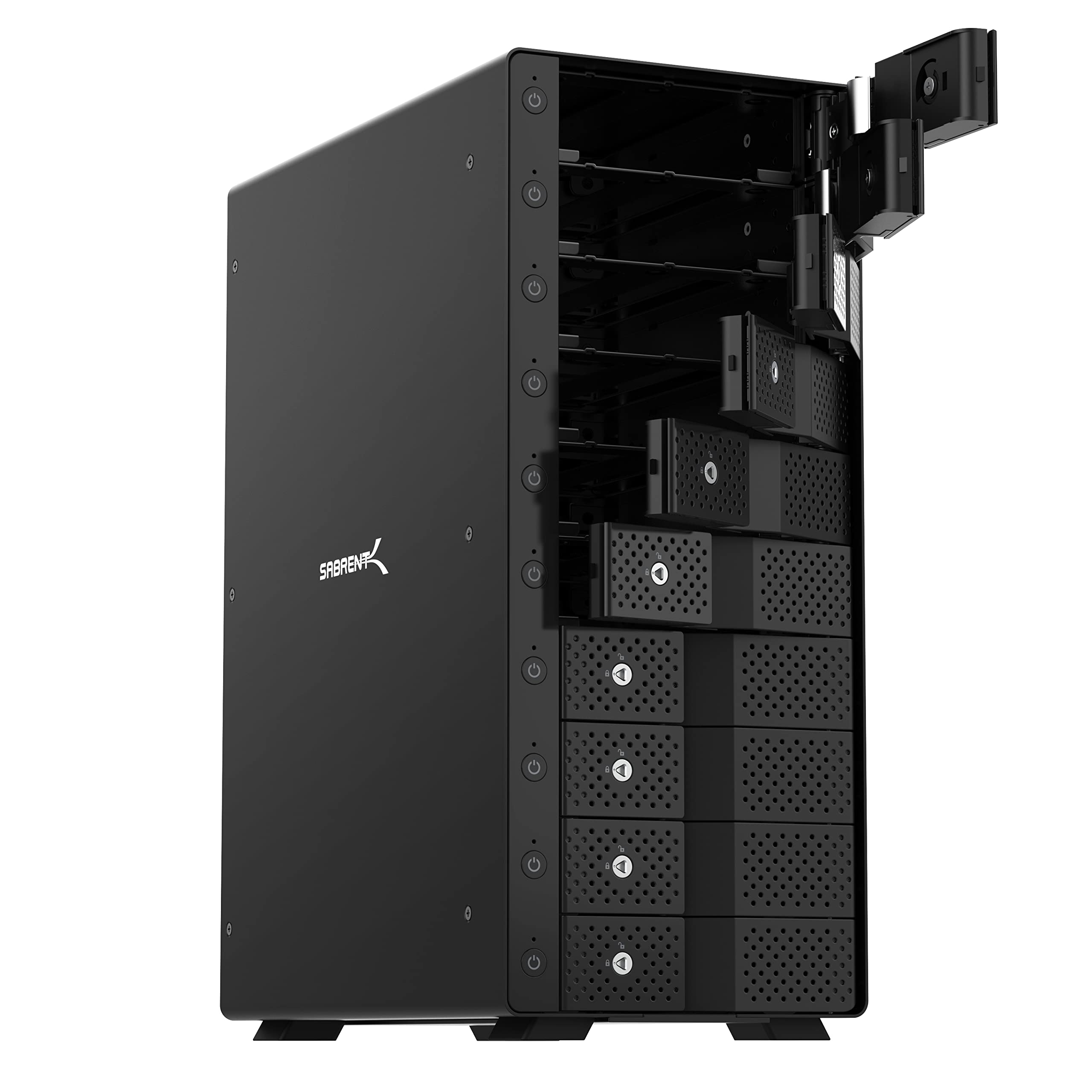 SABRENT 10 Bay 3.5” SATA Hard Drive Tray Less Docking Station (USB 3.2 Type C and Type A) (DS-UCTB)
