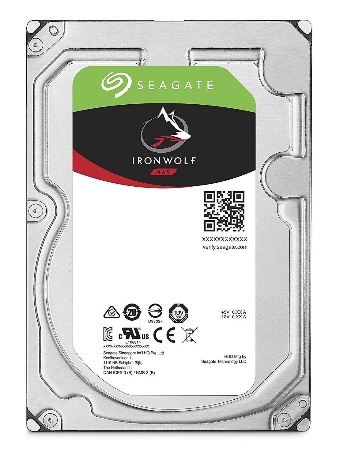 Seagate IronWolf 6TB NAS Internal Hard Drive HDD – CMR 3.5 Inch SATA 6Gb/s 5600 RPM 256MB Cache for RAID Network Attached Storage – Frustration Free Packaging (ST6000VN001)