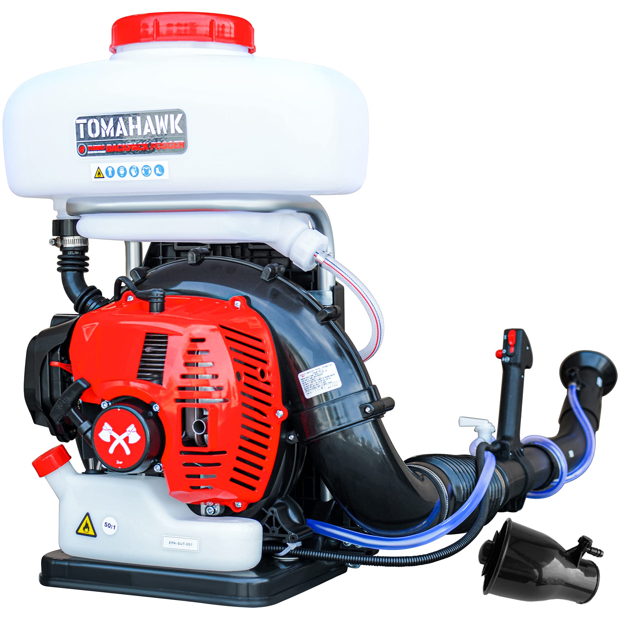 3HP Turbo Backpack Mosquito Fogger Leaf Blower 3.7 Gallon Tank for Pest Control