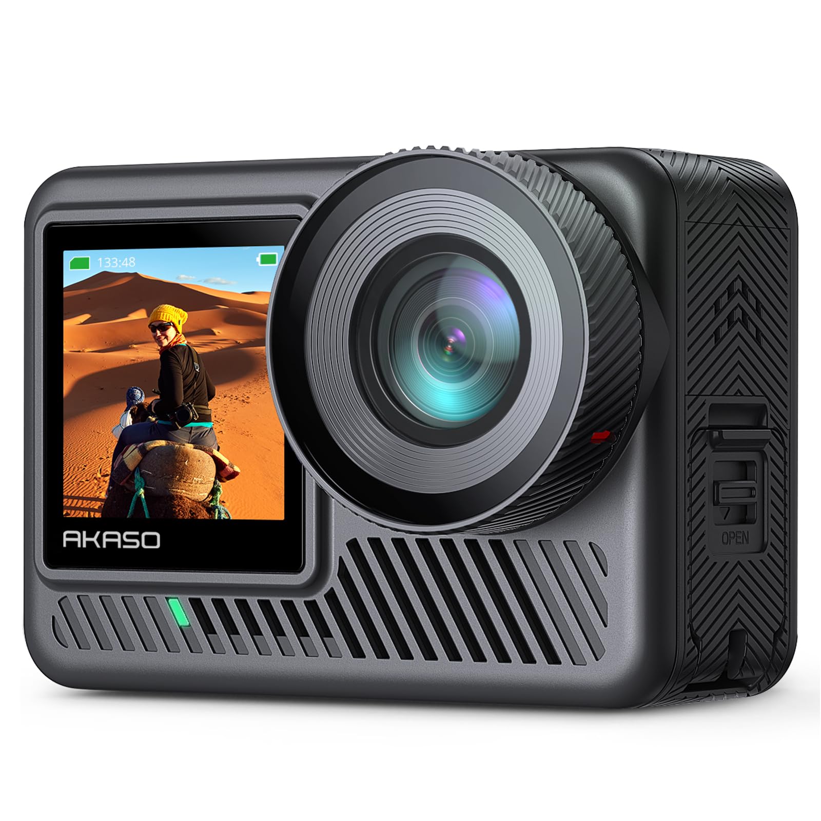AKASO Brave 8 Lite Waterproof Action Camera with 4K60 Ultra HD Video, 20MP Photos, HDR, Touch Screen, SuperSmooth Stabilization, 8X Slow Motion, Zoom, Super Wide Angle, Remote Control and Accessories
