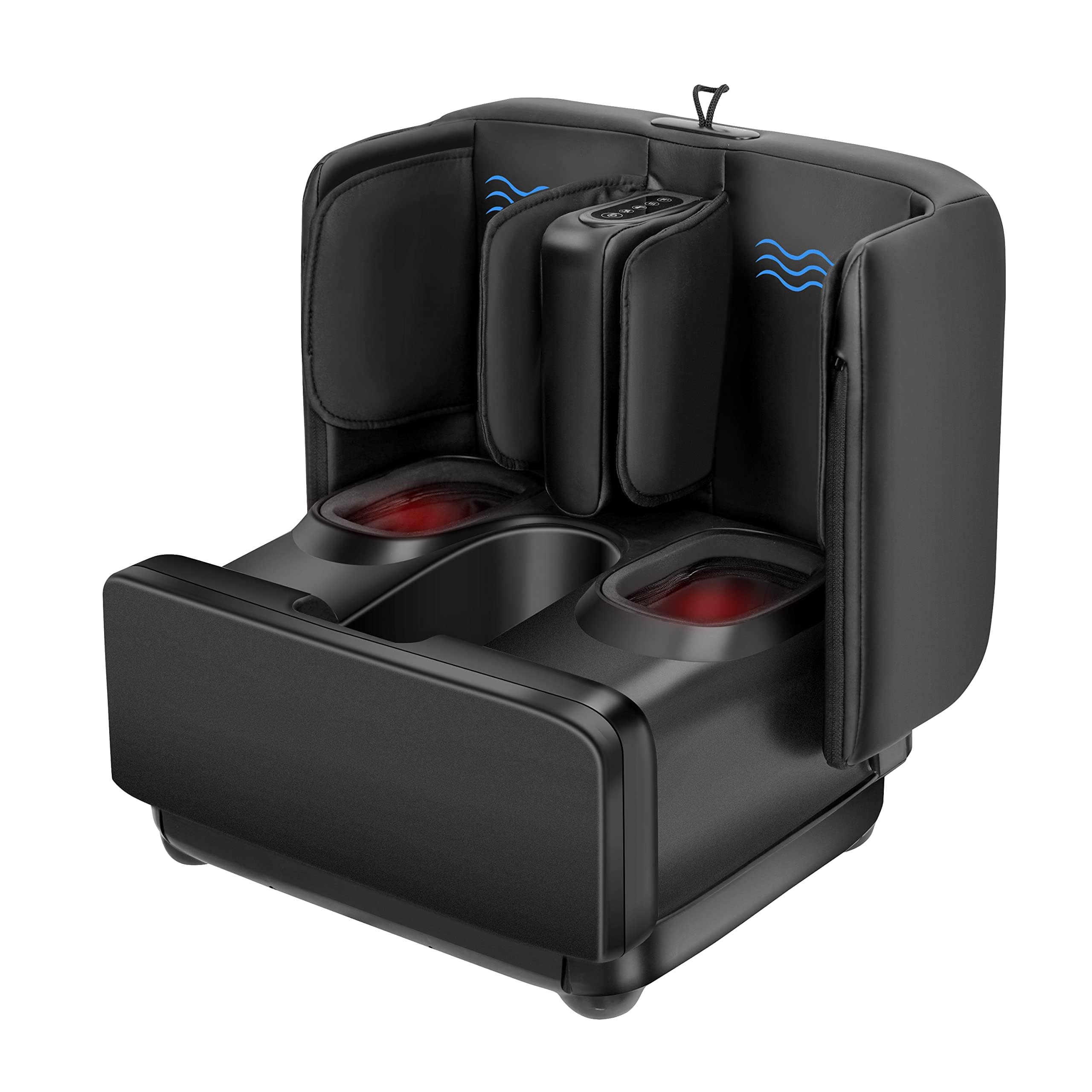 COMFIER 2 in 1 Foot Massager Machine,Shiatsu Foot and Calf Massager with Heat,Kneading,Vibration,Compression Massagers for Feet,Ankle,Leg,Tired Muscles & Plantar Fasciitis,FSA HSA Eligible