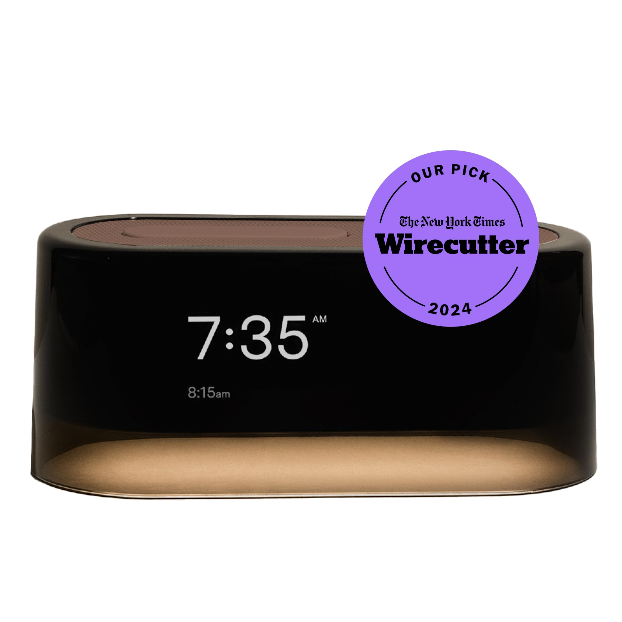 Loftie Smart Alarm Clocks for Bedrooms - Sound Machine Alarm Clock with Light, Bluetooth Speaker, White Noise, Nature Sound, Nightlight, Blackout Mode - Battery-Powered Smart Clock (Coffee Top)