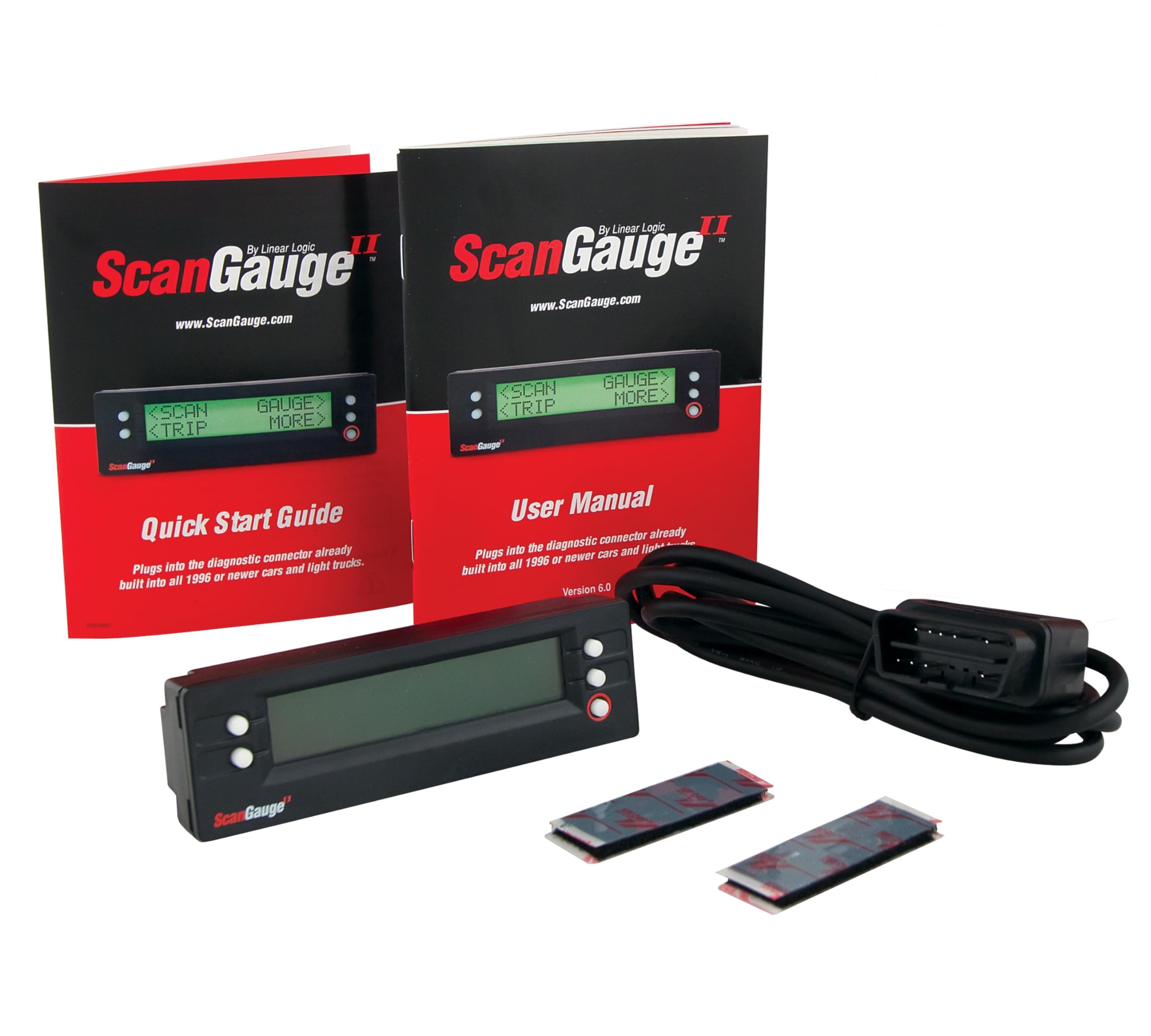 ScanGauge - SG2 II Ultra Compact 3-in-1 Automotive Computer with Customizable Real-Time Fuel Economy Digital Gauges , Black , 5 Inch