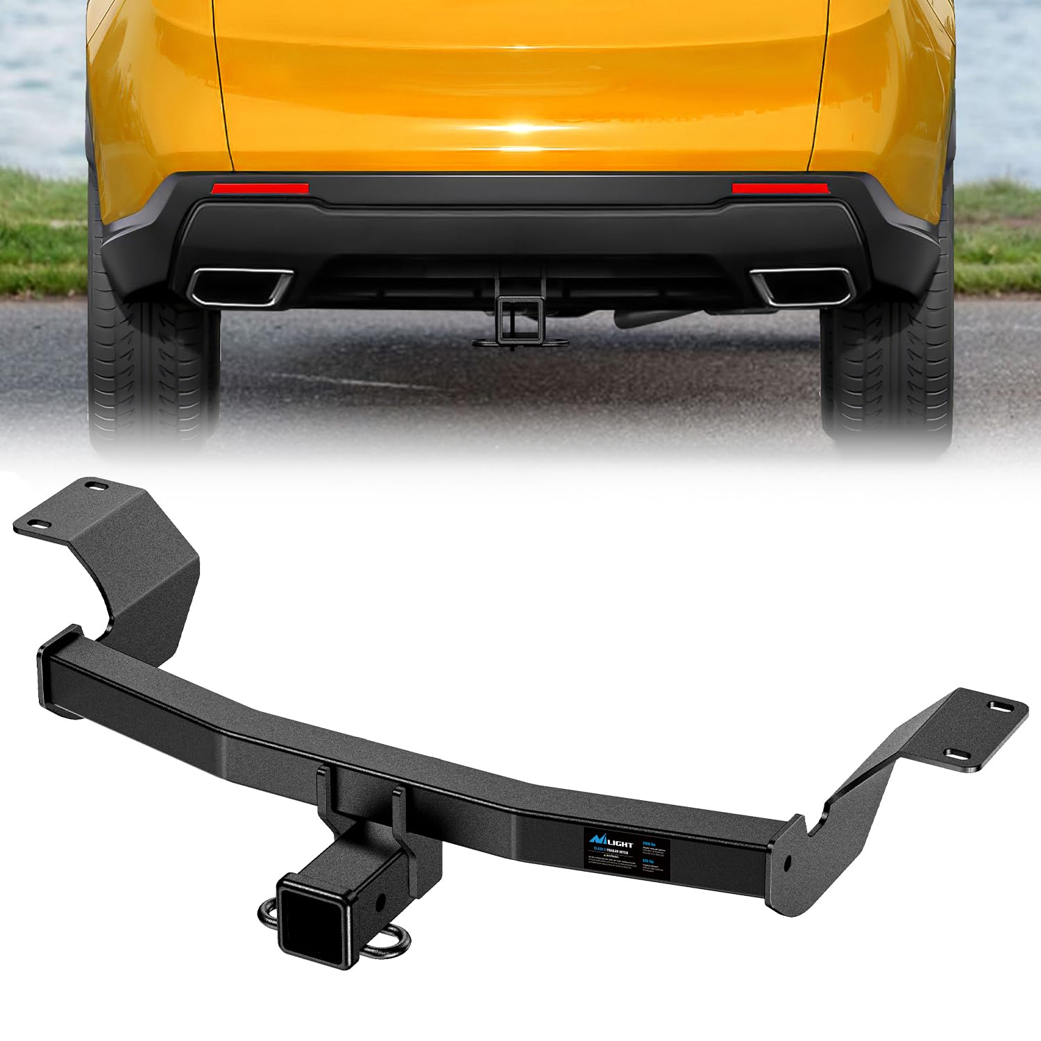 Nilight Class 3 Trailer Hitch 2 Inch Receiver Tow Hitch Compatible with Honda CR-V 2017 2018 2019 2020 2021 2022 2023 Black Powder Coated