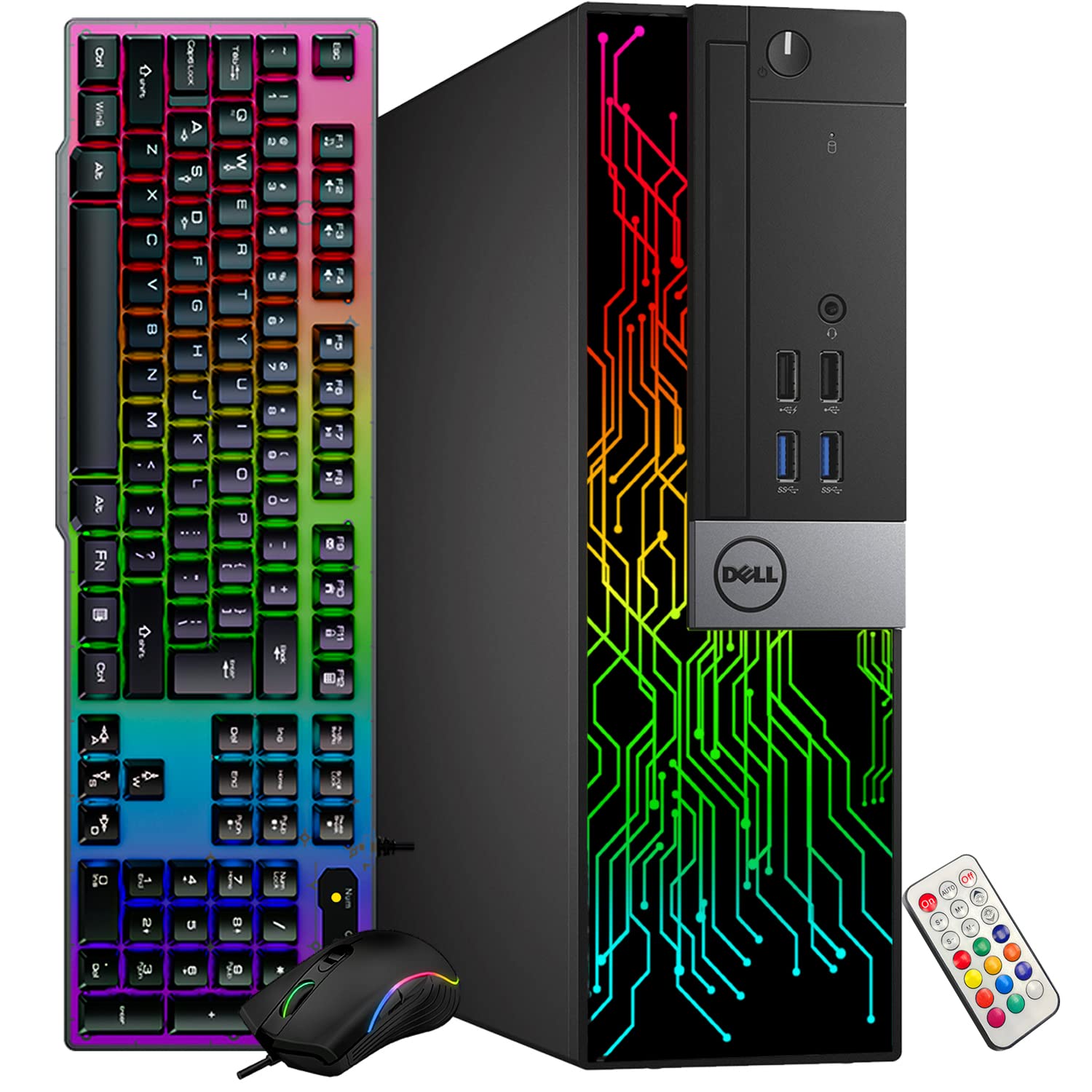 Dell Optiplex SFF Small Form Factor Computer PC | Intel 8th Gen i5-8500 (6 Core) up to 4.10 GHz | 16GB DDR4 RAM Memory | 512GB Solid State Drive Storage SSD | Win 10 Pro (Renewed)