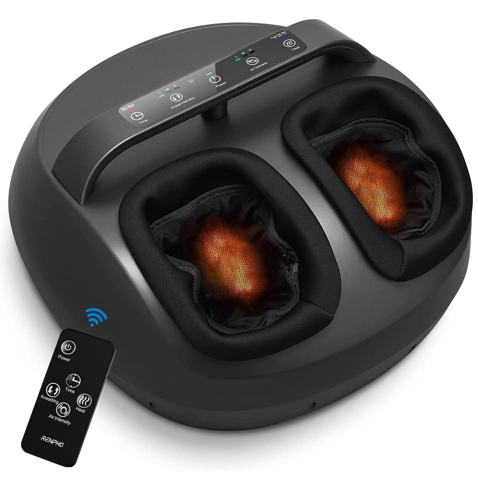 RENPHO Foot Massager with Heat and Remote, FSA & HSA Eligible, Shiatsu Foot Massager for Foot Care, Electric Foot Massager with Handle Design, Great Gifts for Men and Women, Fits feet up to Size 12