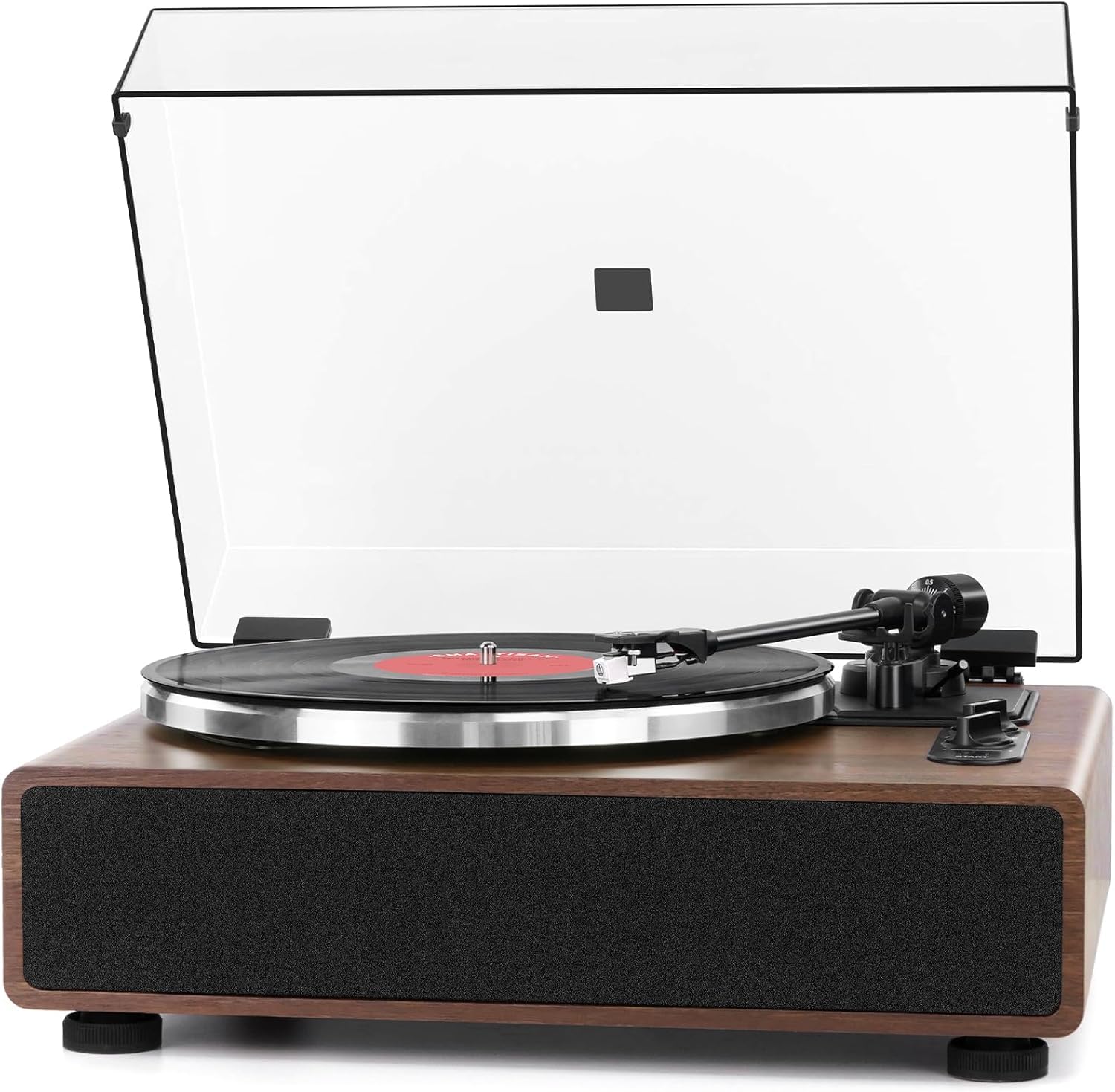 High Fidelity Belt Drive Turntable with Built-in Speakers,FEKTIK Vinyl Record Player with Magnetic Cartridge, Bluetooth Playback and Aux-in Functionality, Auto Off