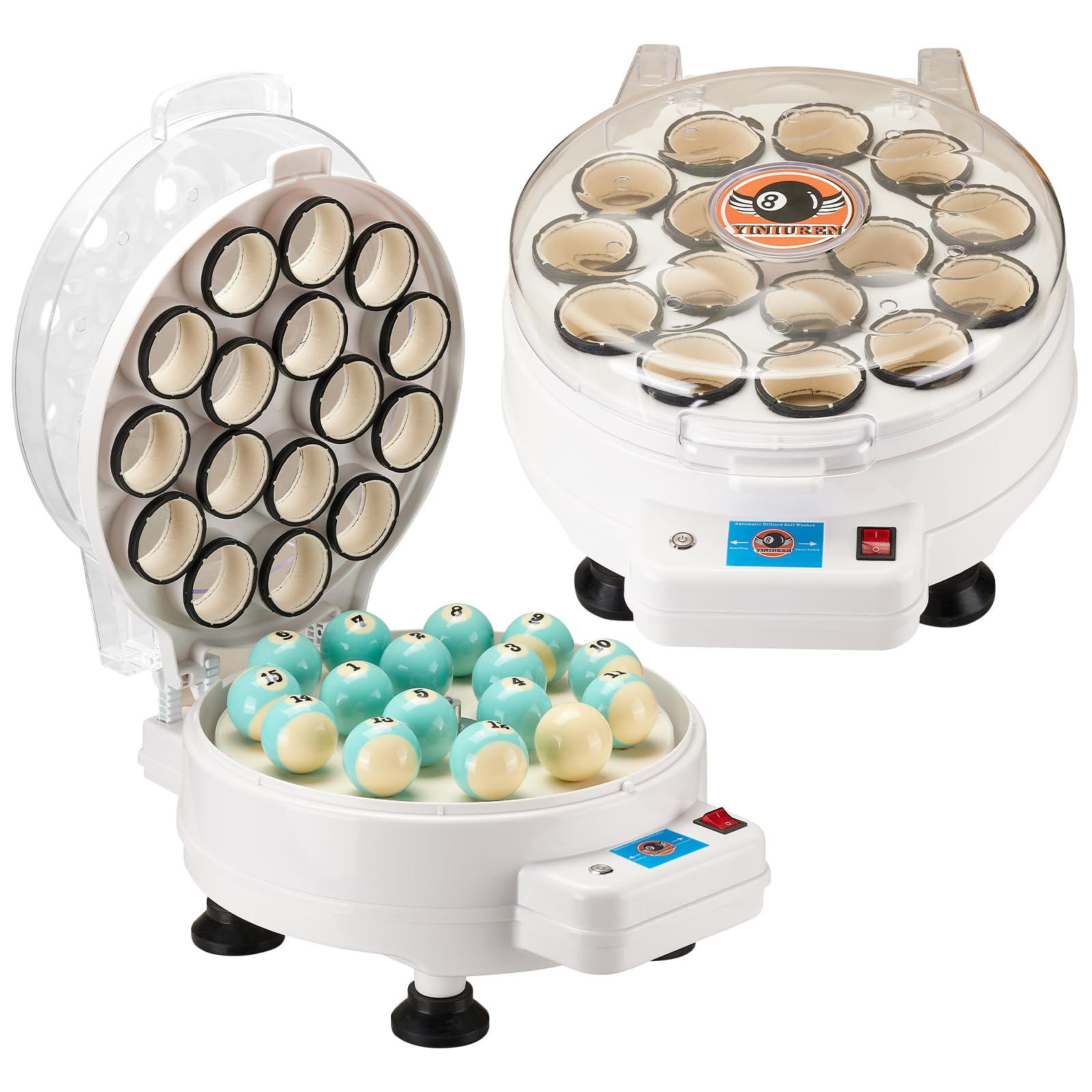 YINIUREN Pool Ball Polishing Cleaning Machine