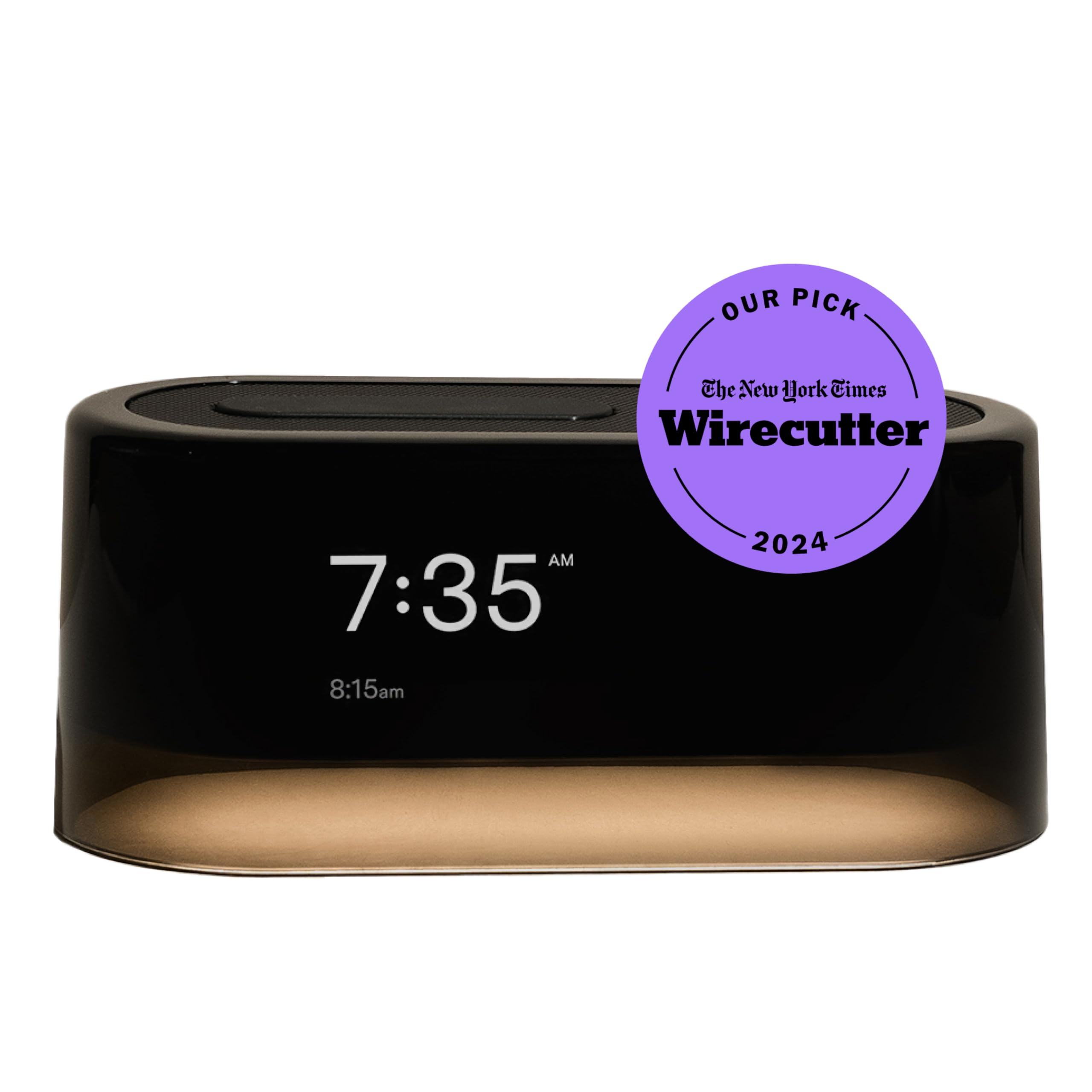 Loftie Smart Alarm Clocks for Bedrooms - Sound Machine Alarm Clock with Light, Bluetooth Speaker, White Noise, Nature Sound, Nightlight, Blackout Mode - Battery-Powered Smart Clock (Black Top)