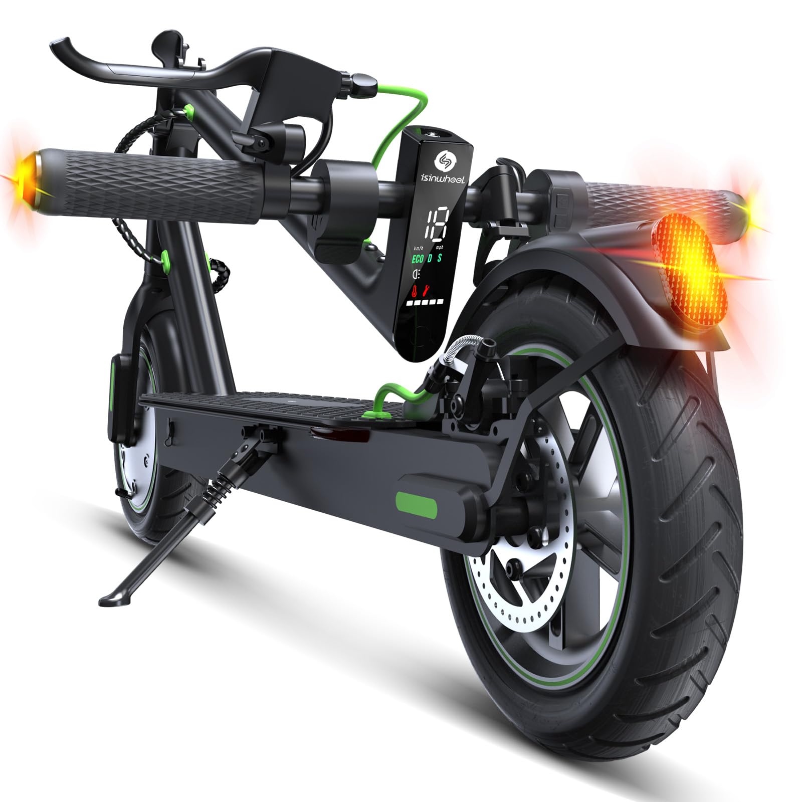 isinwheel Electric Scooter Adults, 38/22/19 Miles Long Range, 21/19MPH Max Speed, 750/500/350W Motor Escooter for Adults Commuting, Foldable E-Scooter with Turn Signal & Dual Shock Absorbers