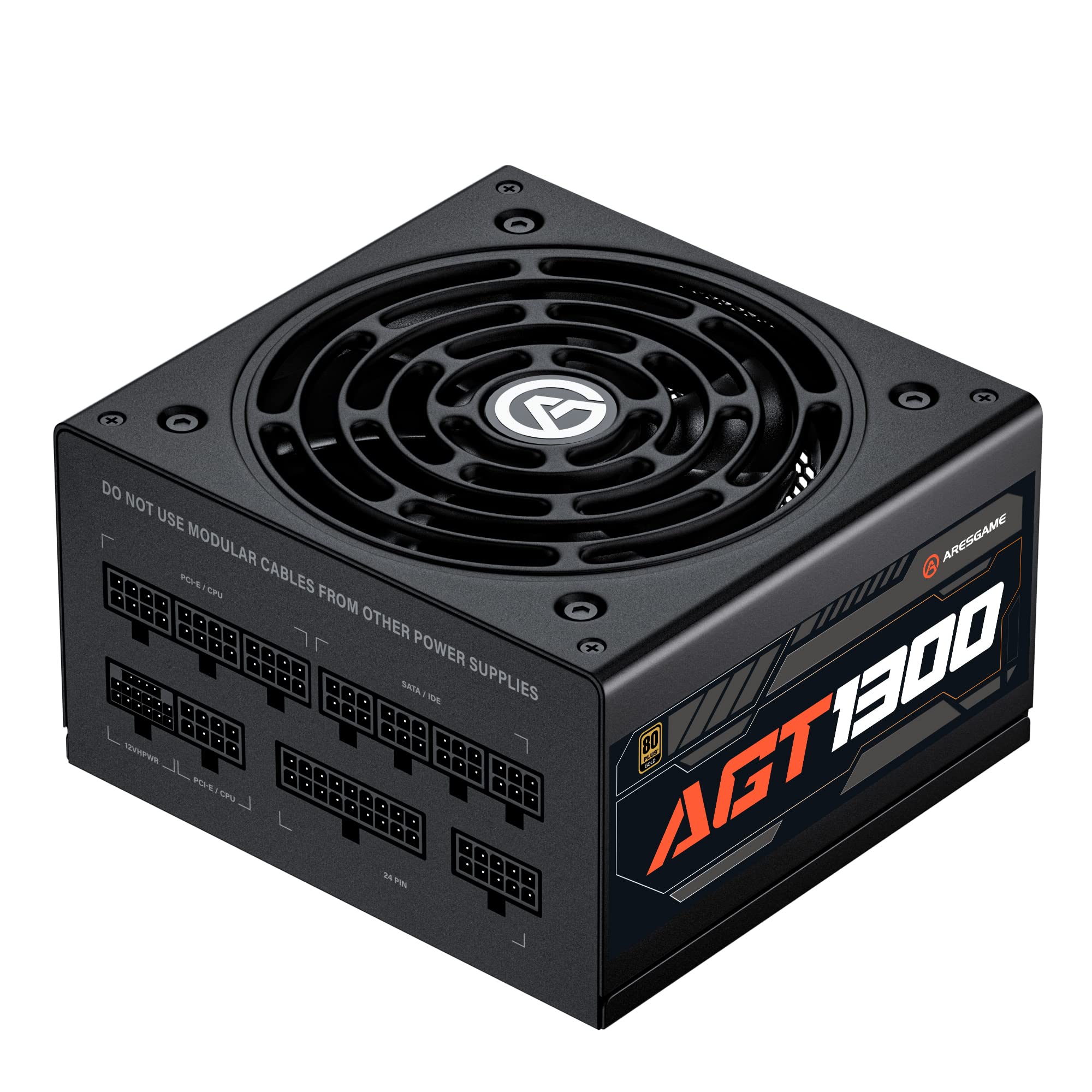 ARESGAME AGT Series 1300W ATX 3.0 PCIE 5.0 Power Supply, 80 Plus Gold Certified, Fully Modular, 10 Year Warranty