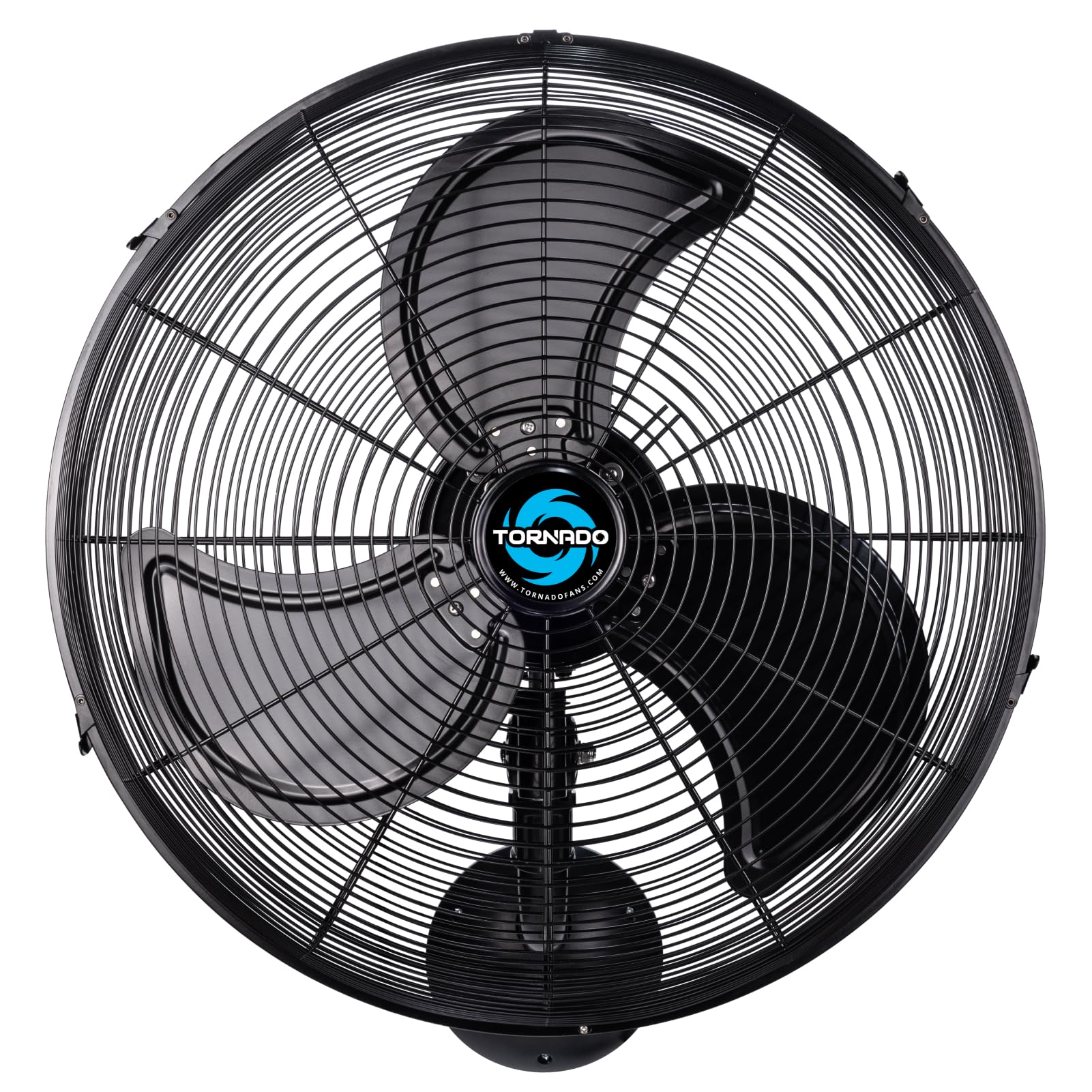 Tornado 20 Inch Pro Series High Velocity Oscillating Waterproof Outdoor Wall Mount Fan For Industrial, Commercial, Residential Use 3 Speed 5250 CFM UL Safety Listed
