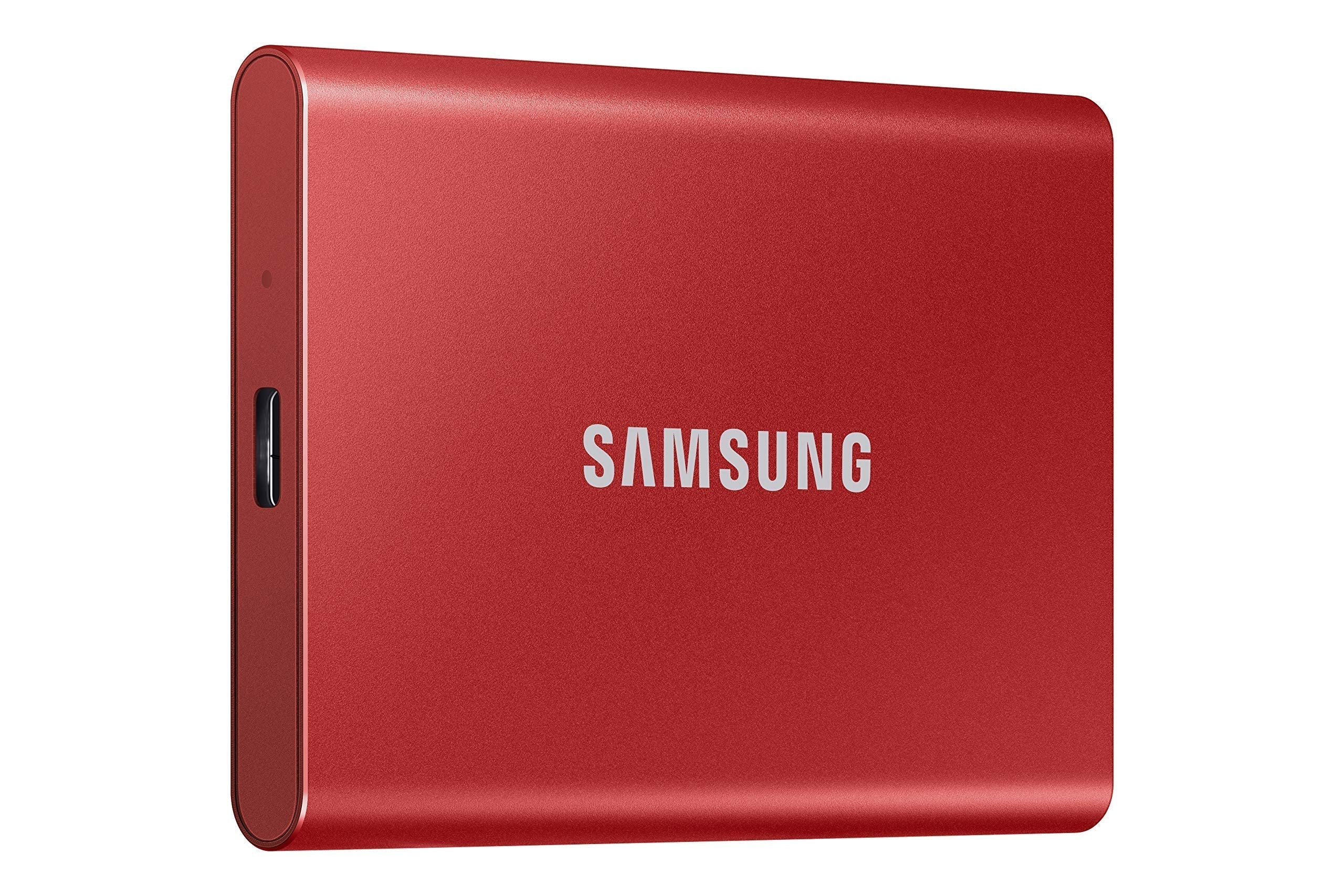 SAMSUNG T7 Portable SSD, 2TB External Solid State Drive, Speeds Up to 1,050MB/s, USB 3.2 Gen 2, Reliable Storage for Gaming, Students, Professionals, MU-PC2T0R/AM, Red