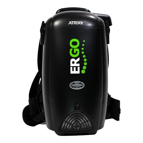 Atrix VACBP10 HEPA Backpack Vacuum with Additional Filters, Premium Bundle, Black