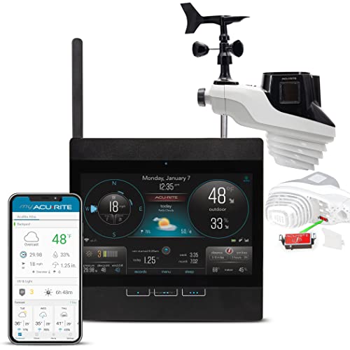 AcuRite Professional Home Weather Station with WiFi Display, Lightning Detection, Temperature, Humidity, Rain Gauge, Wind Speed/Direction Sensors