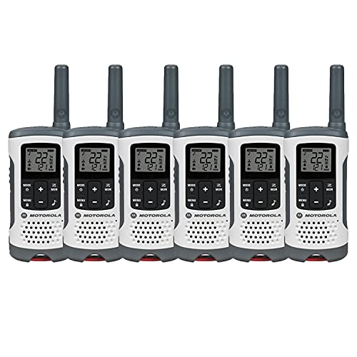 Motorola Solutions T260 6-pack, 25 mile range, NOAA, Vox, White