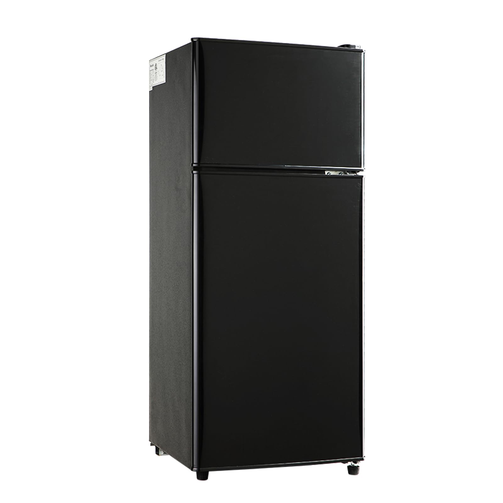 Kazigak Mini Fridge with Freezer, 3.5 Cu.Ft Compact refrigerator, Small Fridge with 7 Adjustable Thermostat, 2 Doors, For Dorm/Apartment/Office/Kitchen - Black