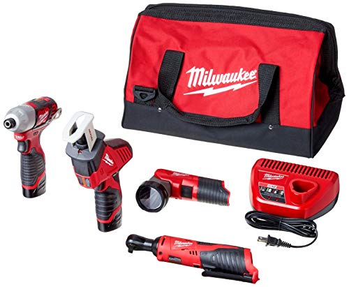 Milwaukee 2498-25 M12 Cordless Lithium-Ion 5-Tool Combo Kit