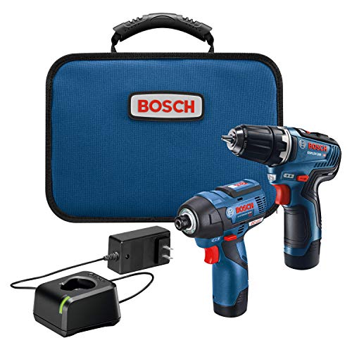 BOSCH 12V Max 2-Tool Brushless Combo Kit with 3/8 In. Drill/Driver, 1/4 In. Hex Impact Driver and (2) 2 Ah Batteries (GXL12V-220B22)