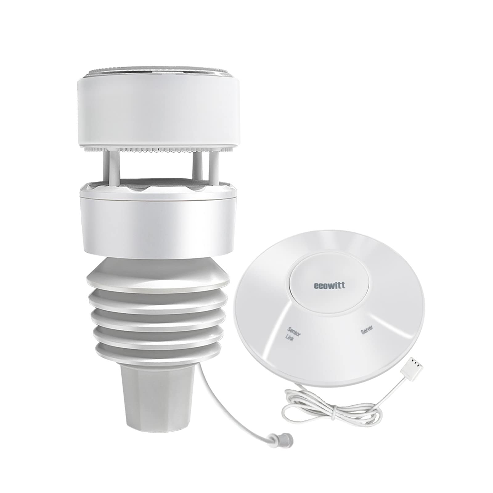 ECOWITT Wittboy Weather Station GW2001, Includes GW2000 Wi-Fi IoT Hub and WS90 7-in-1 Outdoor Solar Powered Weather Sensor, Supports WU/WeatherCloud/Wow/Ecowitt Servers, 915 MHz