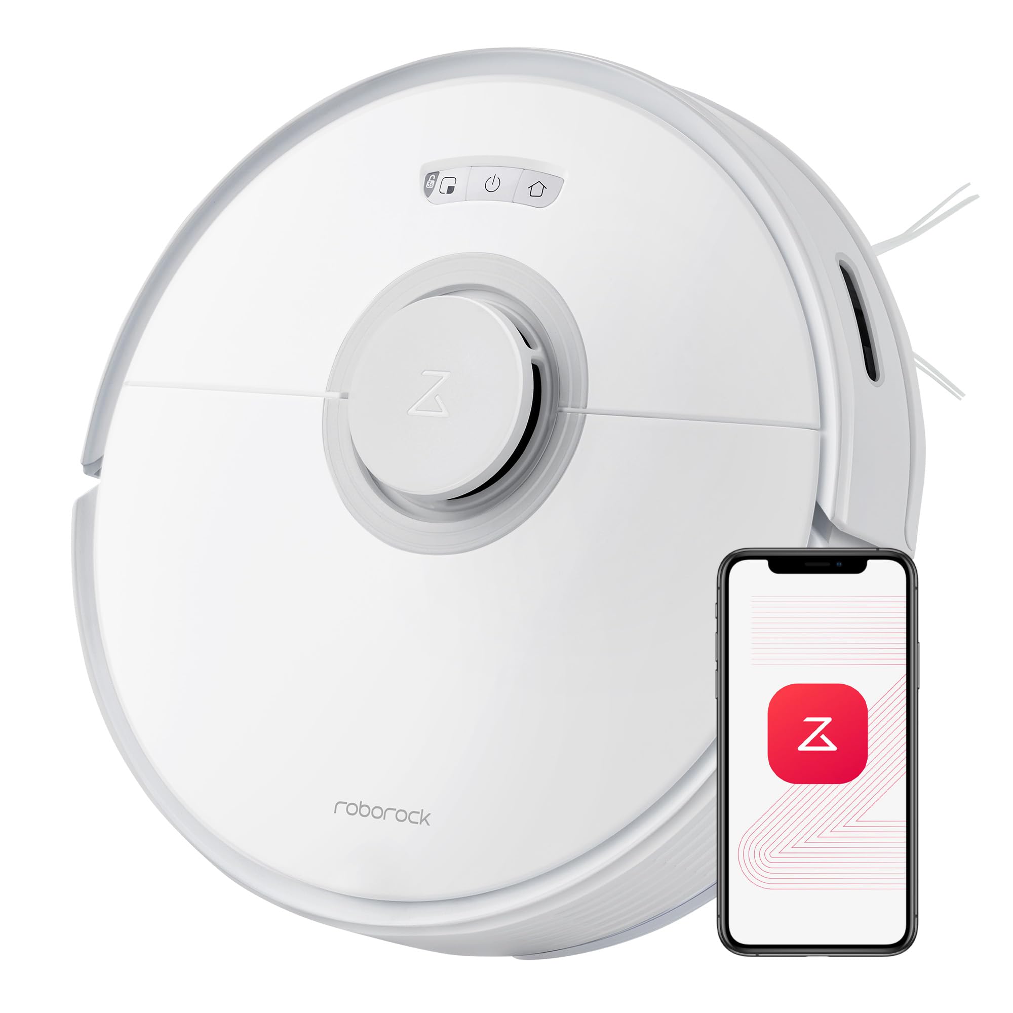 roborock Q7 Max Robot Vacuum and Mop Combo, 30-Level Water Flow Control, 4200Pa Suction, PreciSense LiDAR Navigation, No-Go Zone, No-Mop Zone, App & Voice Control, Ideal for Pet Hair
