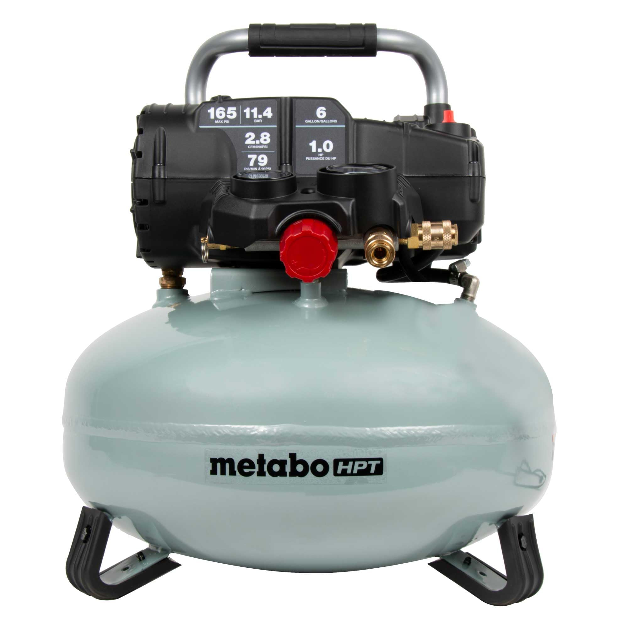Metabo HPT Air Compressor, Pancake, 6-Gallon, 165 PSI, EC711S