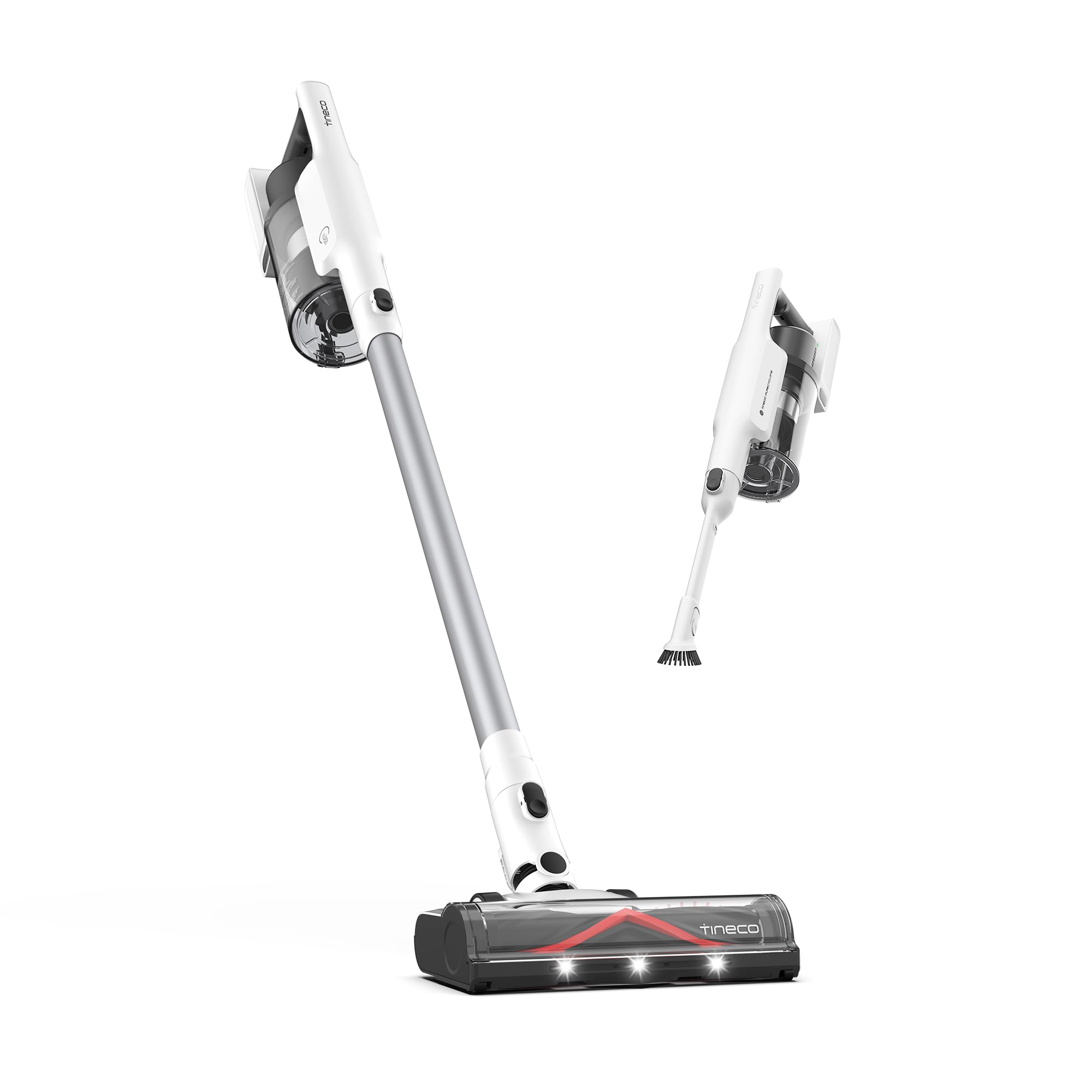 Tineco A30S Cordless Stick Vacuum Cleaner, 160W Powerful Suction, 60 Minutes Runtime, 1L Larger Dustbin, Rechargeable Lightweight and Versatile ZeroTangle Brush PureCyclone Tech LED Headlight