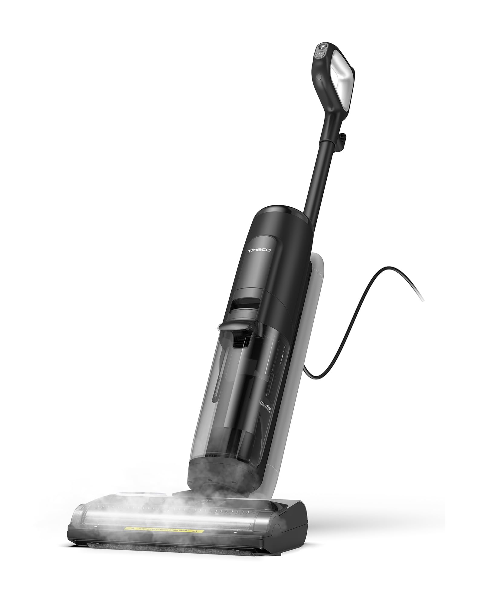 Tineco iFLOOR 5 Steam Corded Wet Dry Vacuum All-in-one, Steam Mop Hardwood Floor Cleaner Great for Sticky Messes, 248℉ High-temp Steam, Self-cleaning with steam