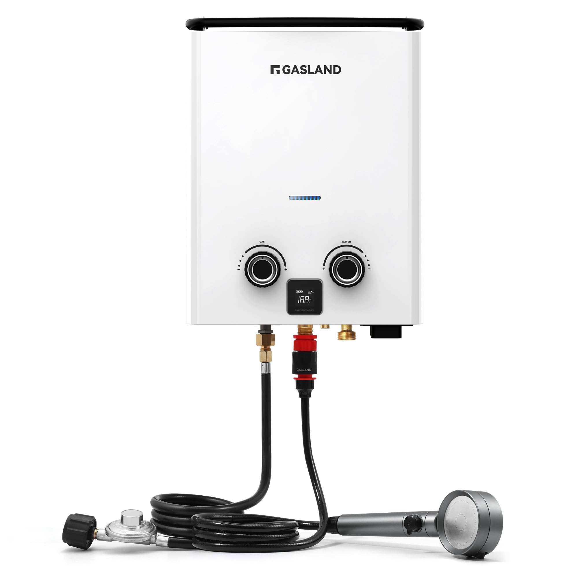 GASLAND G5 Portable Outdoor Propane Water Heater 1.32GPM, 5L Outdoor Gas Water heater for Camping, Off Grid, Ultra Compact
