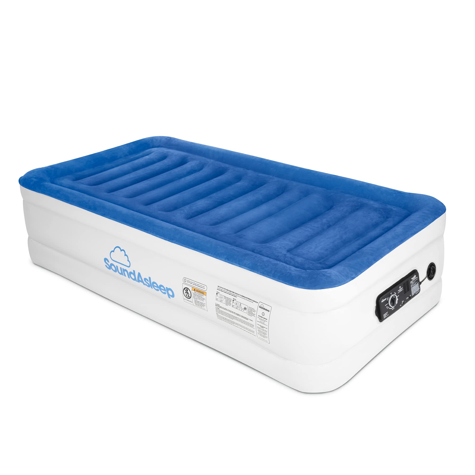 SoundAsleep Products SoundAsleep CloudNine Series Air Mattress with Dual Smart Pump Technology Twin Size