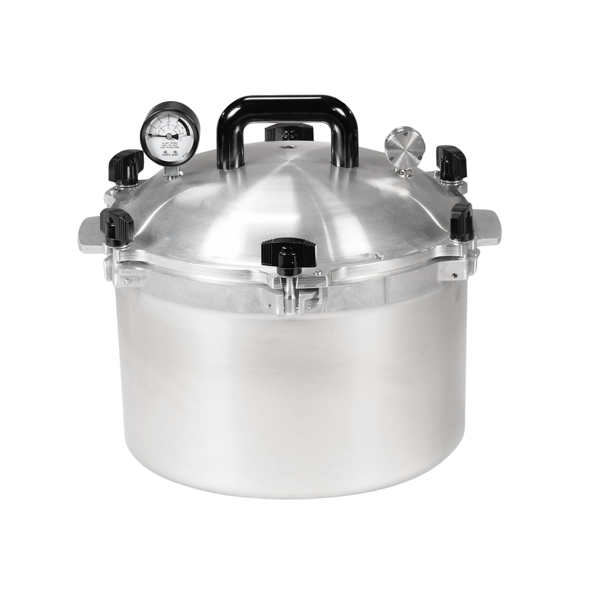 All American 1930: 15.5qt Pressure Cooker/Canner (The 915) - Exclusive Metal-to-Metal Sealing System - Easy to Open & Close - Suitable for Gas, Electric, or Flat Top Stoves - Made in the USA