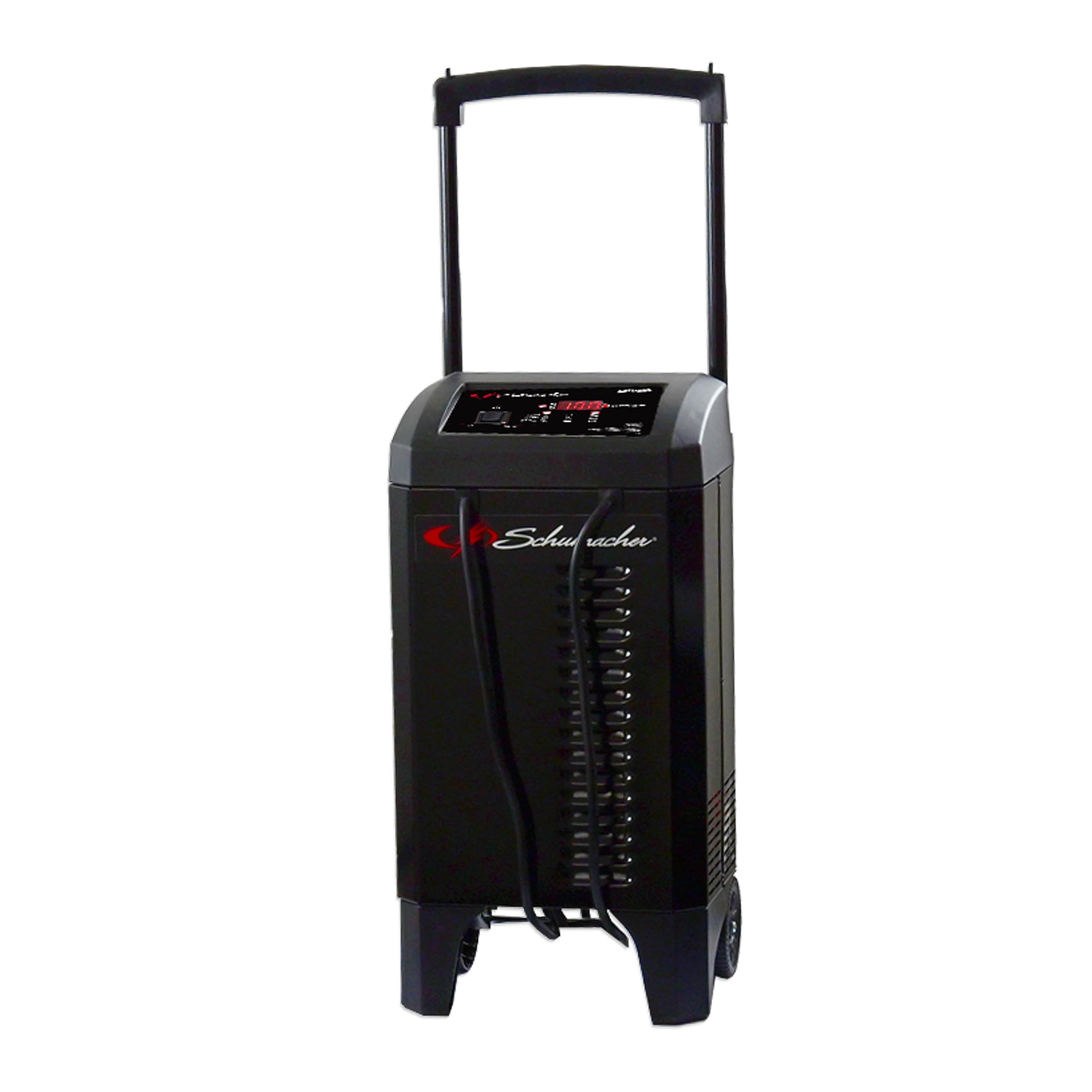 Schumacher Electric Wheeled Battery Charger and Engine Starter, SC1400, 4-in-1, Fully Automatic, 300 Cranking Amps, 60 Amp Boost Mode, 6 Volt, 12 Volt, for Car, Truck, SUV, and Marine Batteries
