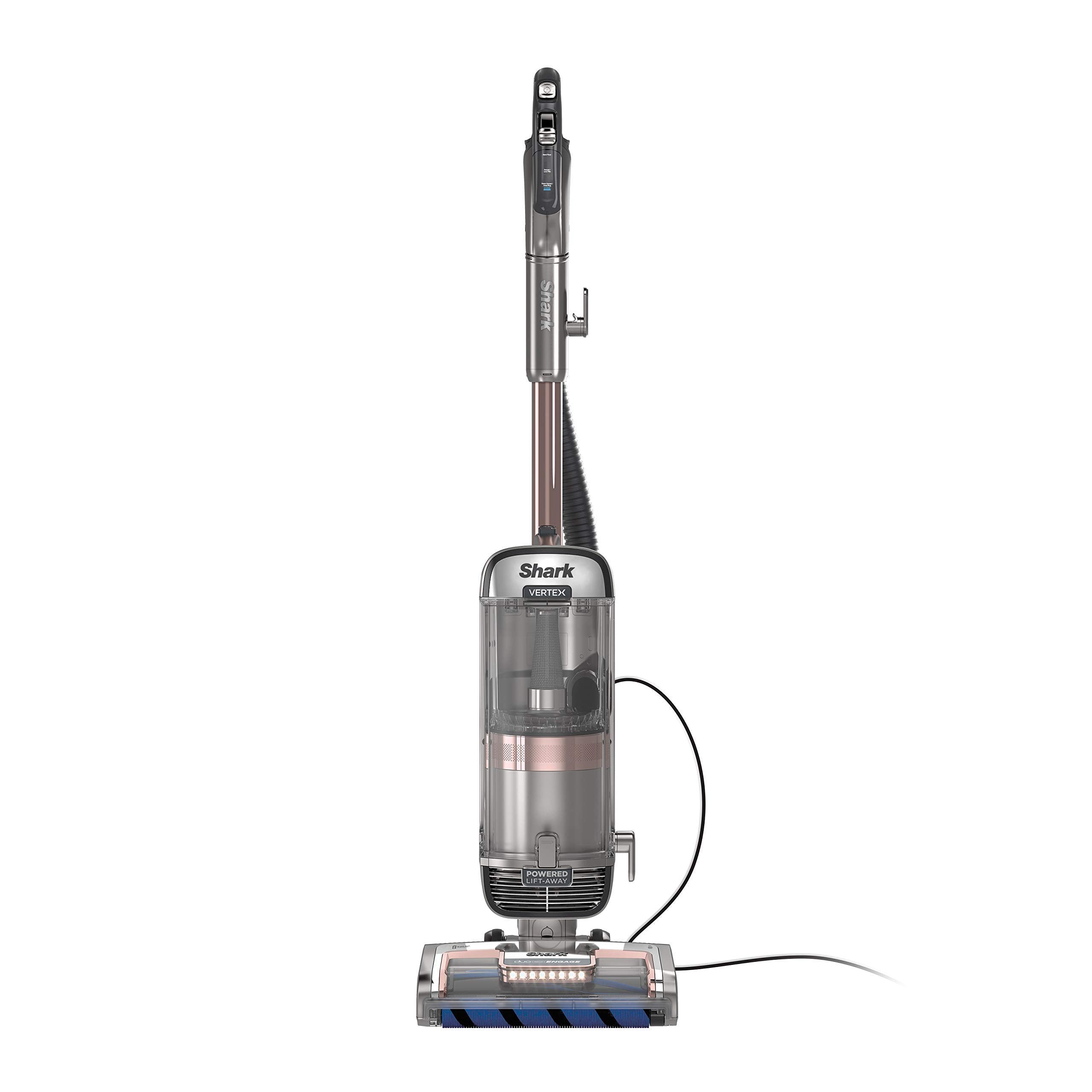 Shark AZ2002 Vertex DuoClean PowerFins Upright Vacuum with Powered Lift-Away Self-Cleaning Brushroll and HEPA Filter, 1 Quart Dust Cup Capacity, Rose Gold (Renewed)