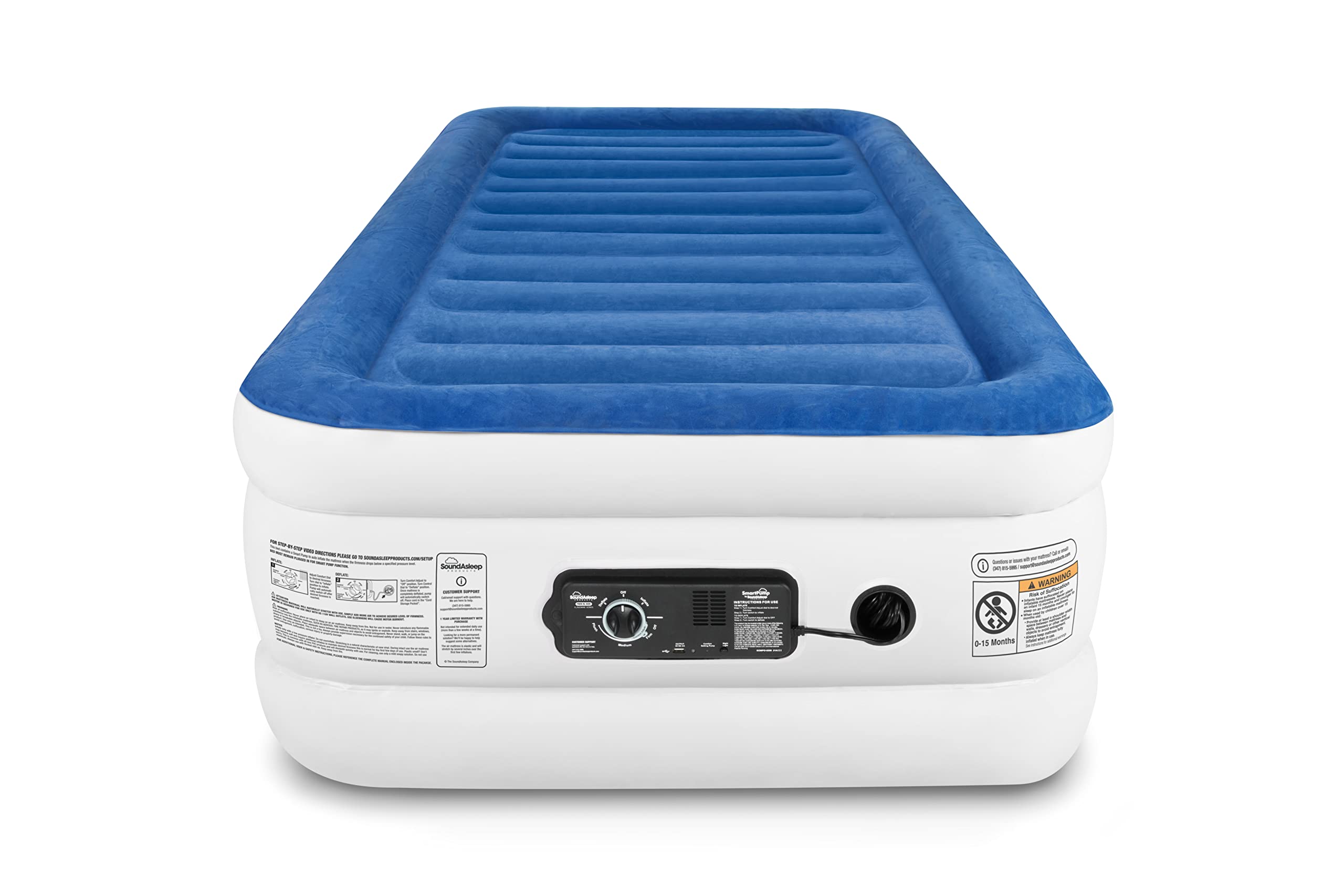 SoundAsleep CloudNine Series Air Mattress with Dual Smart Pump Technology by SoundAsleep Products - Twin XL Size