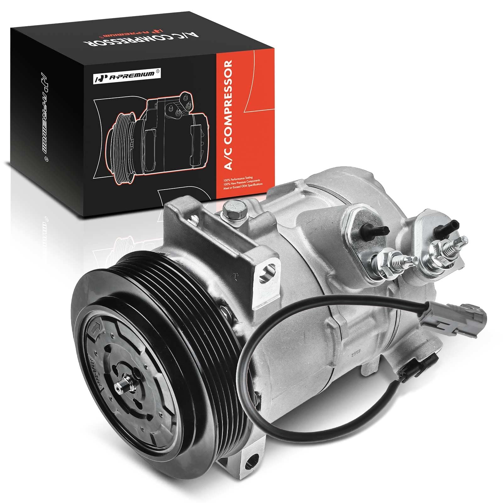 A-Premium Air Conditioner AC Compressor with Clutch Compatible with Jeep Compass Patriot 2009-2017 & Dodge Caliber 2009-2012, 1.8L 2.0L 2.4L